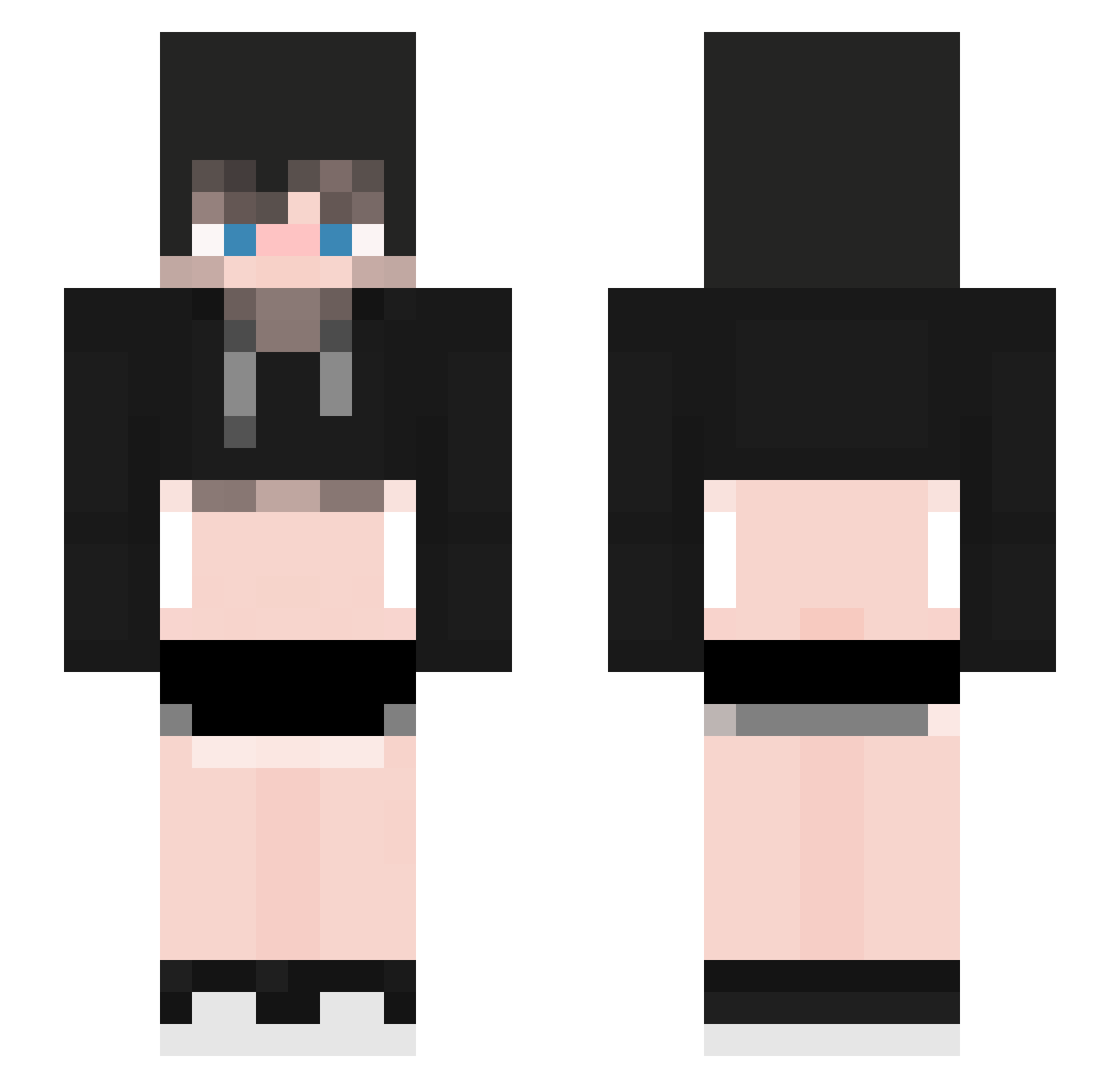 Tzyantion Minecraft skin, front and back view