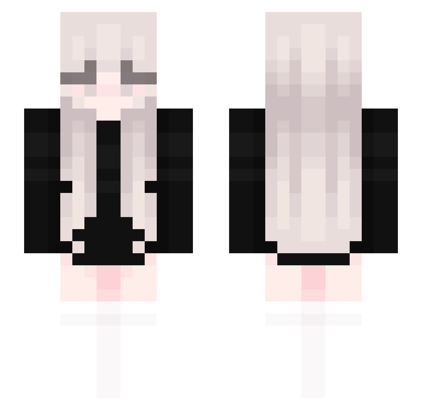 vibviexz Minecraft skin, front and back view