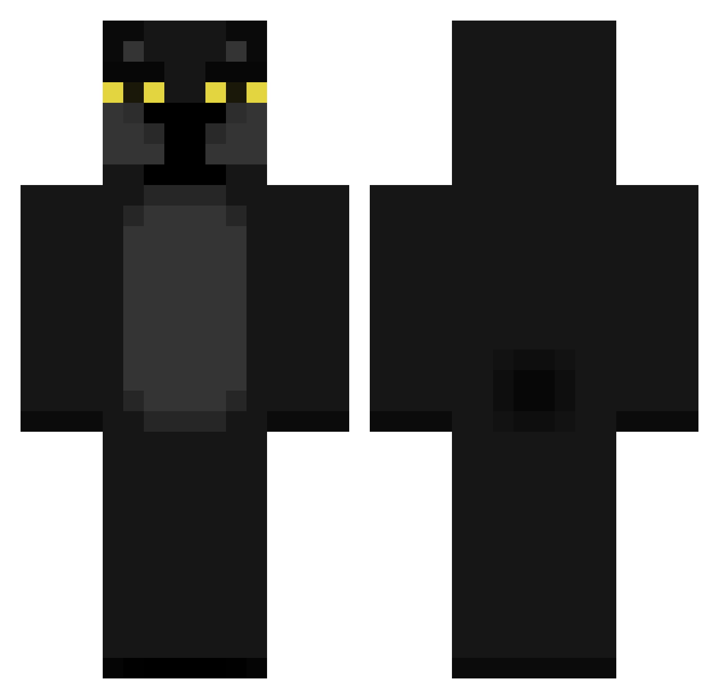 SoyRedz Minecraft skin, front and back view