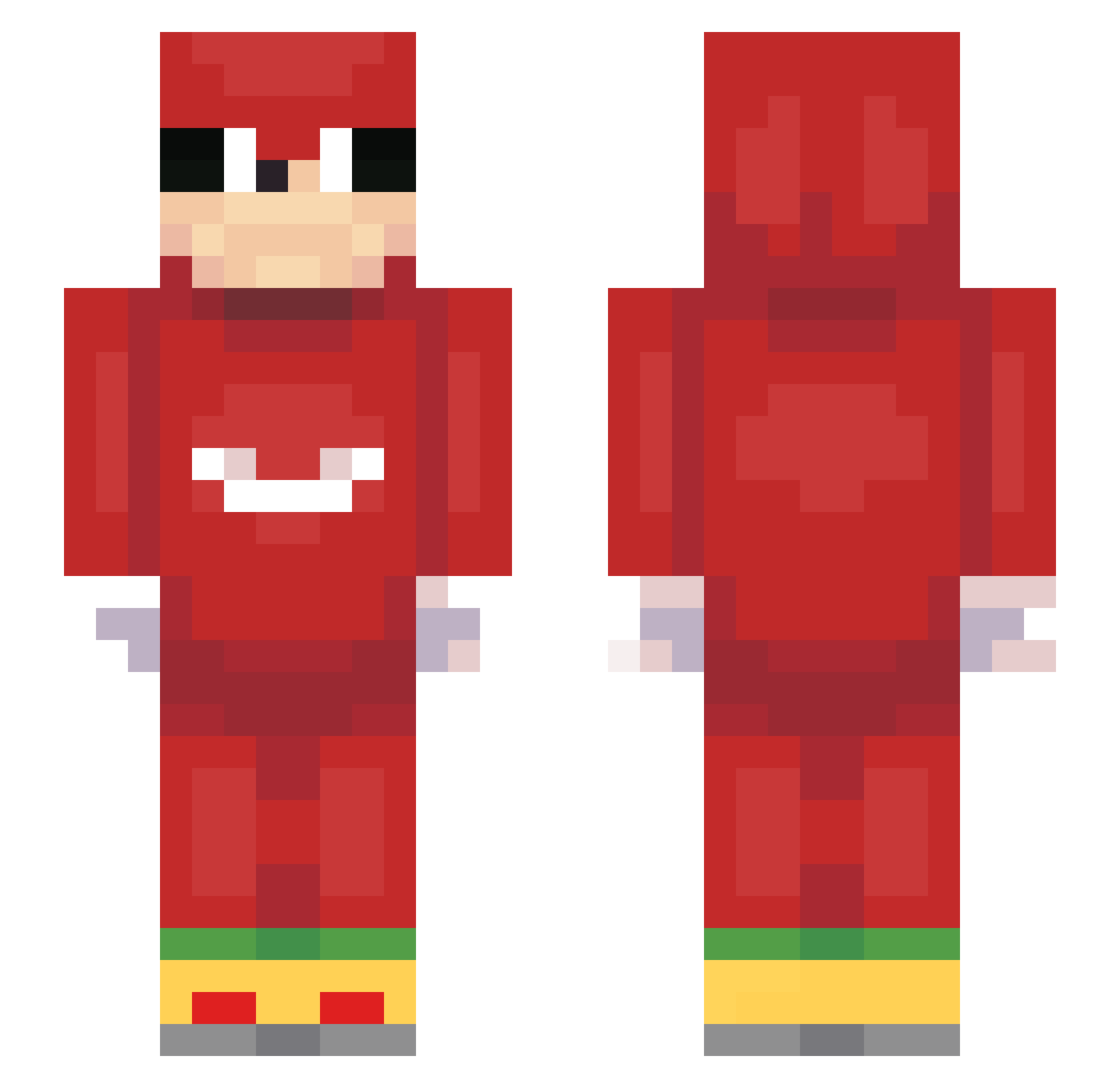 ______Luka______ Minecraft skin, front and back view