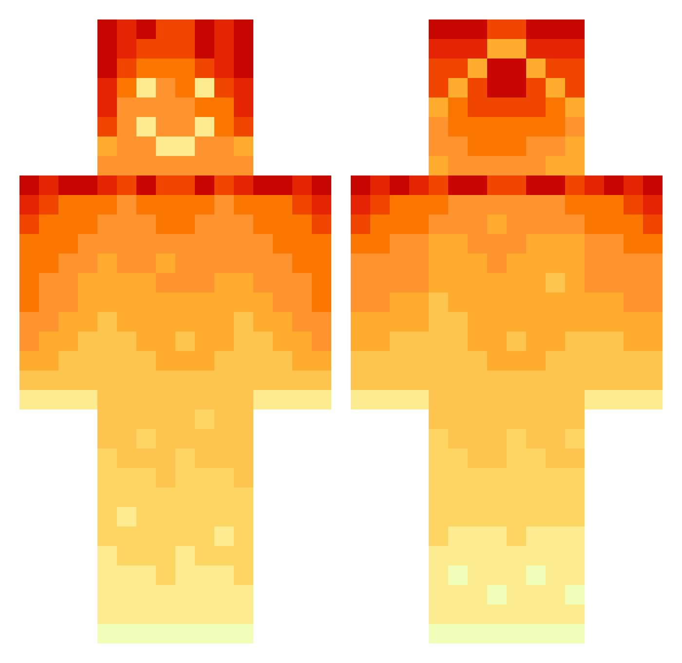 Kiff___ Minecraft skin, front and back view