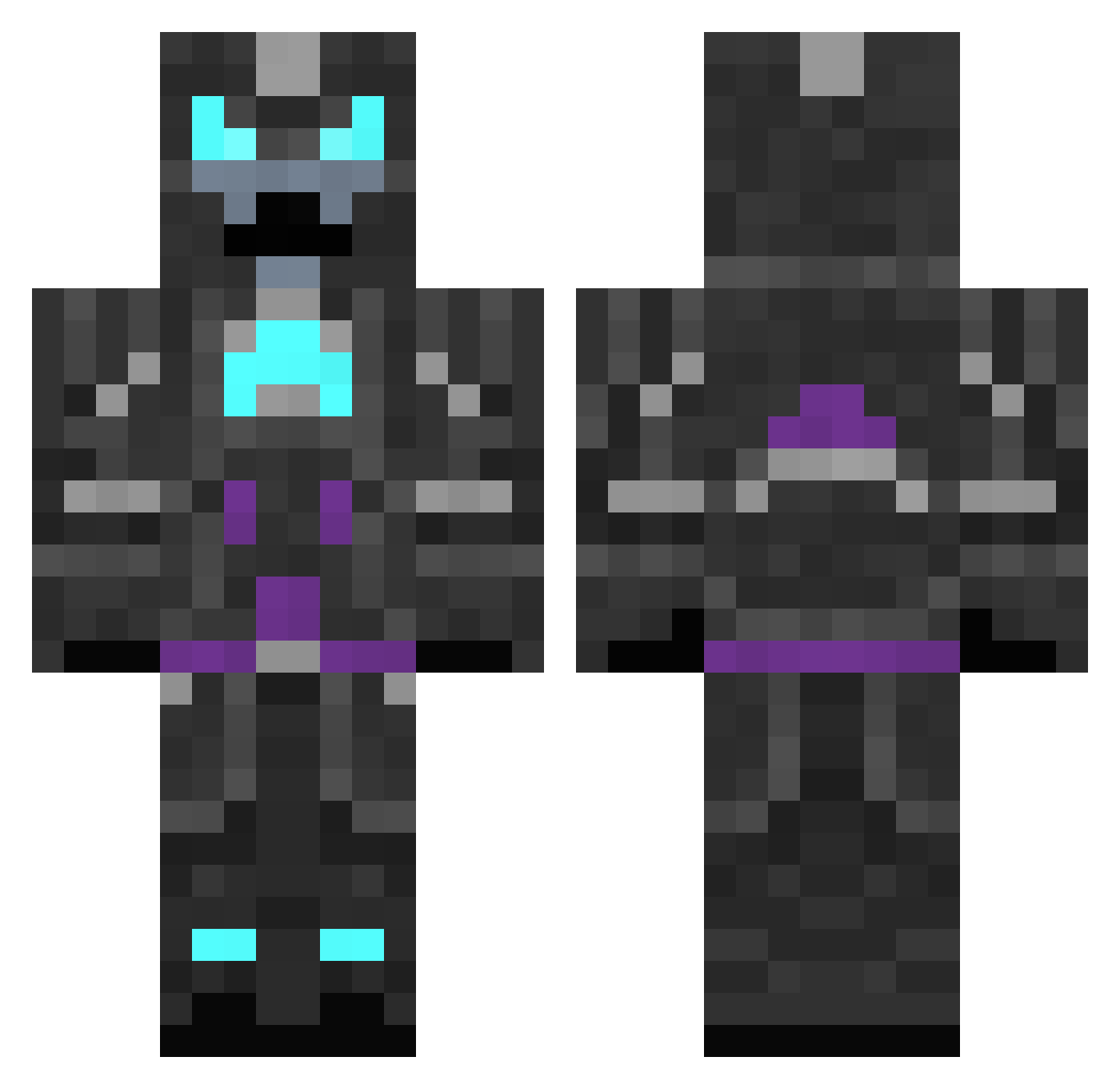 HurricaneNY2028 Minecraft skin, front and back view