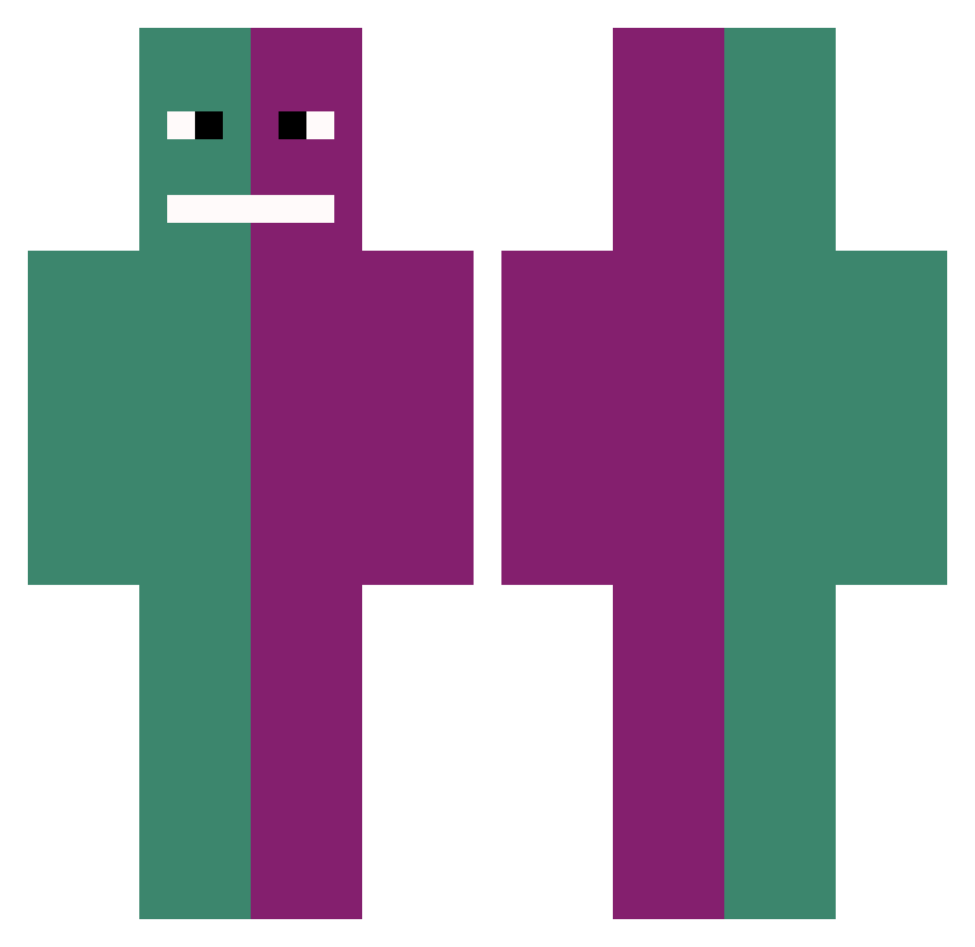 Tavegy_ Minecraft skin, front and back view