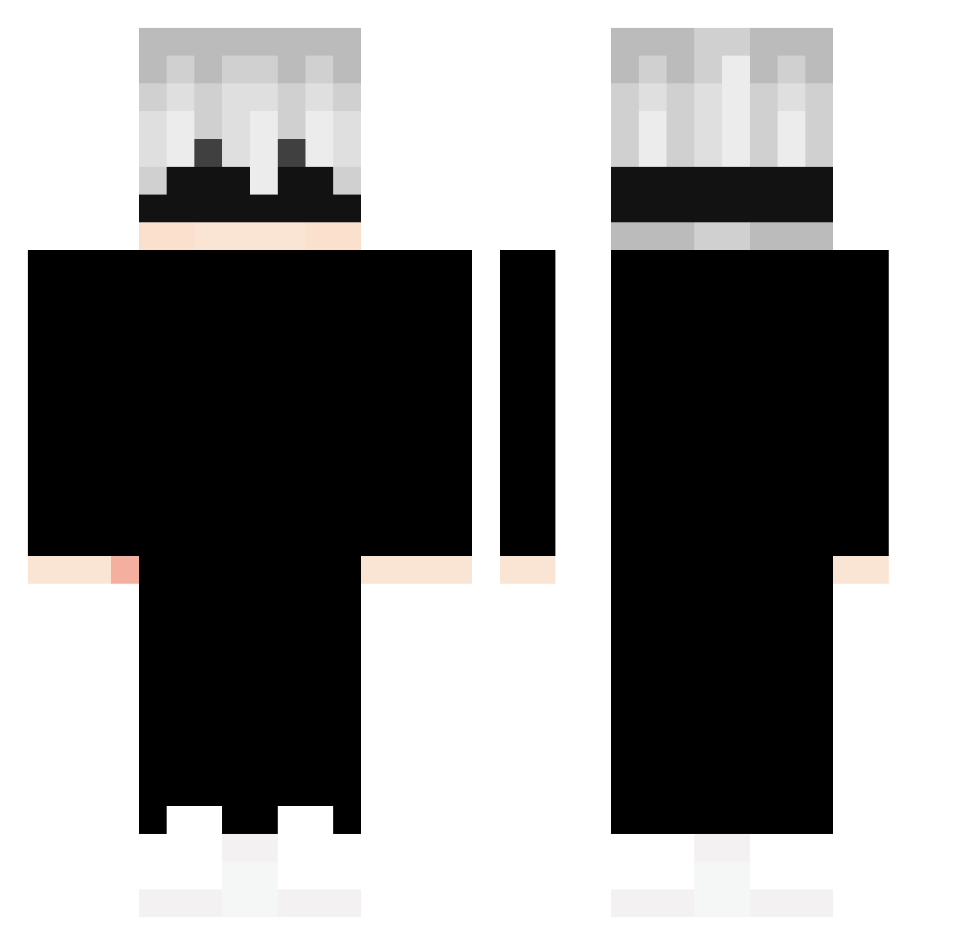 xuzi666 Minecraft skin, front and back view