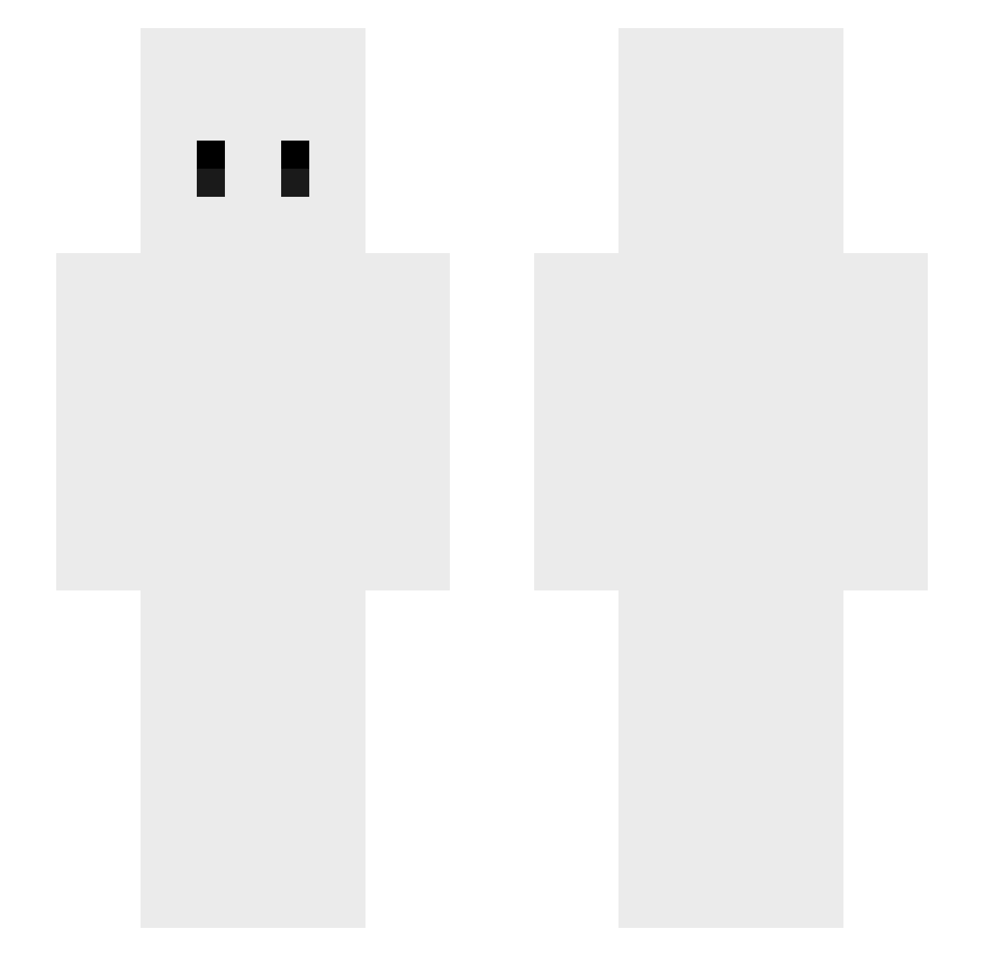 Ranking_TW Minecraft skin, front and back view