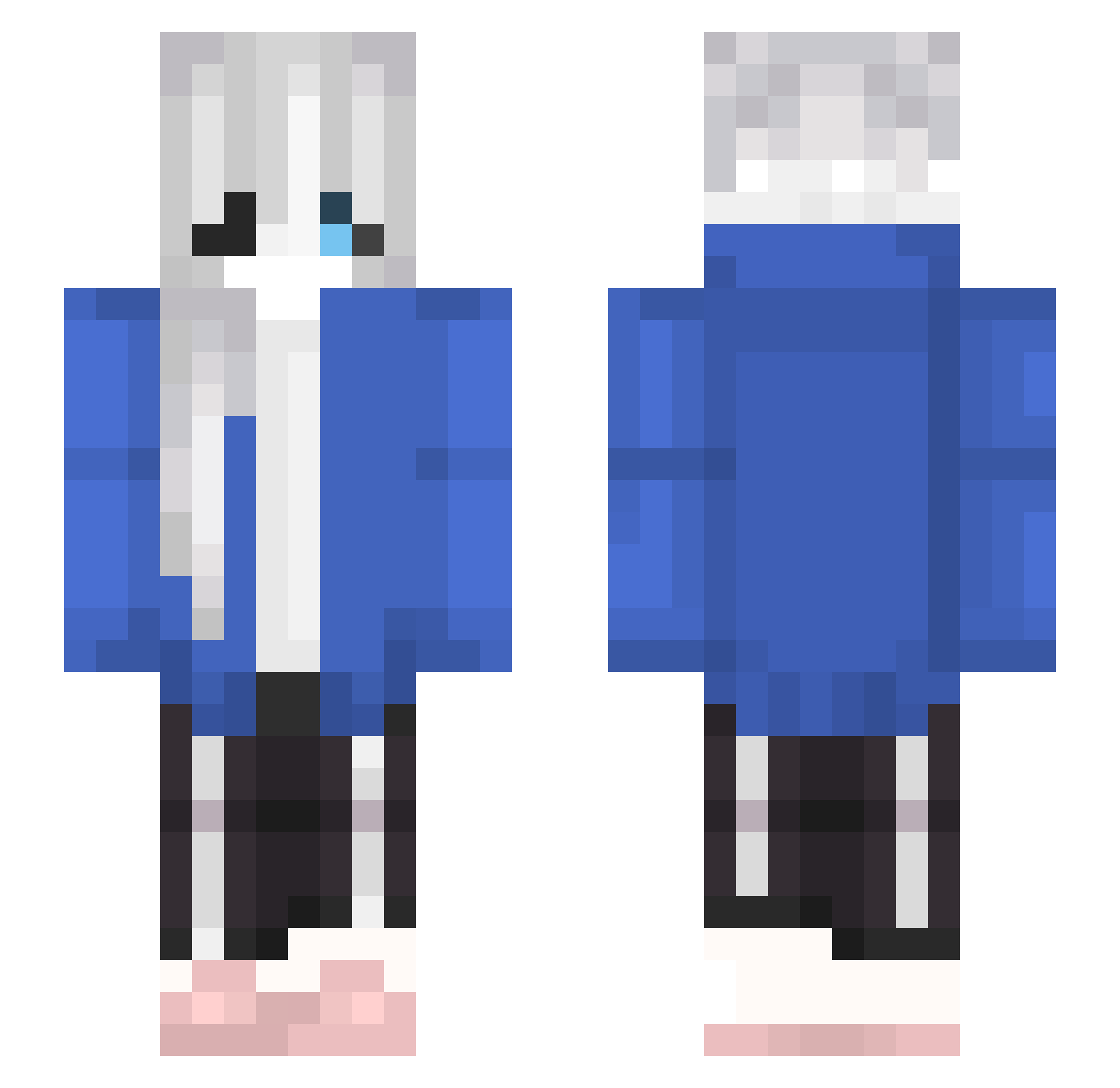 Sake_0w0 Minecraft skin, front and back view