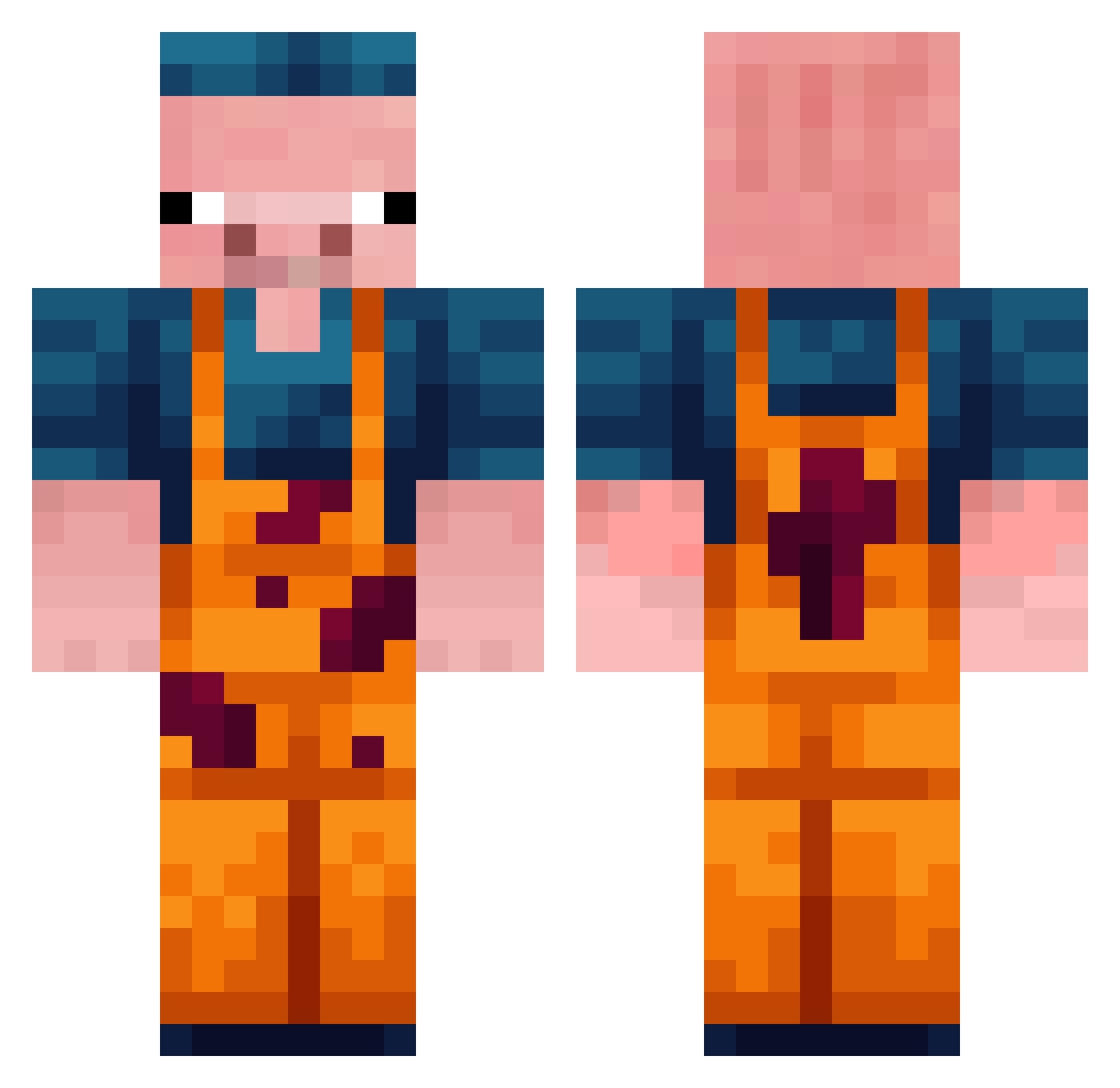 bigmeercat4192 Minecraft skin, front and back view