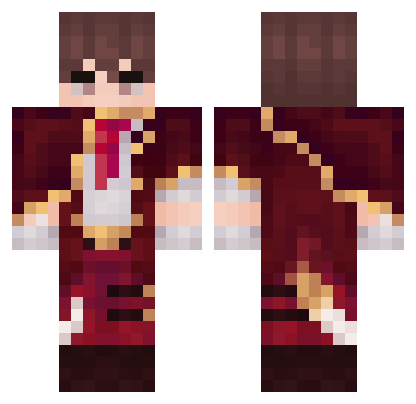 Spitfire10701 Minecraft skin, front and back view