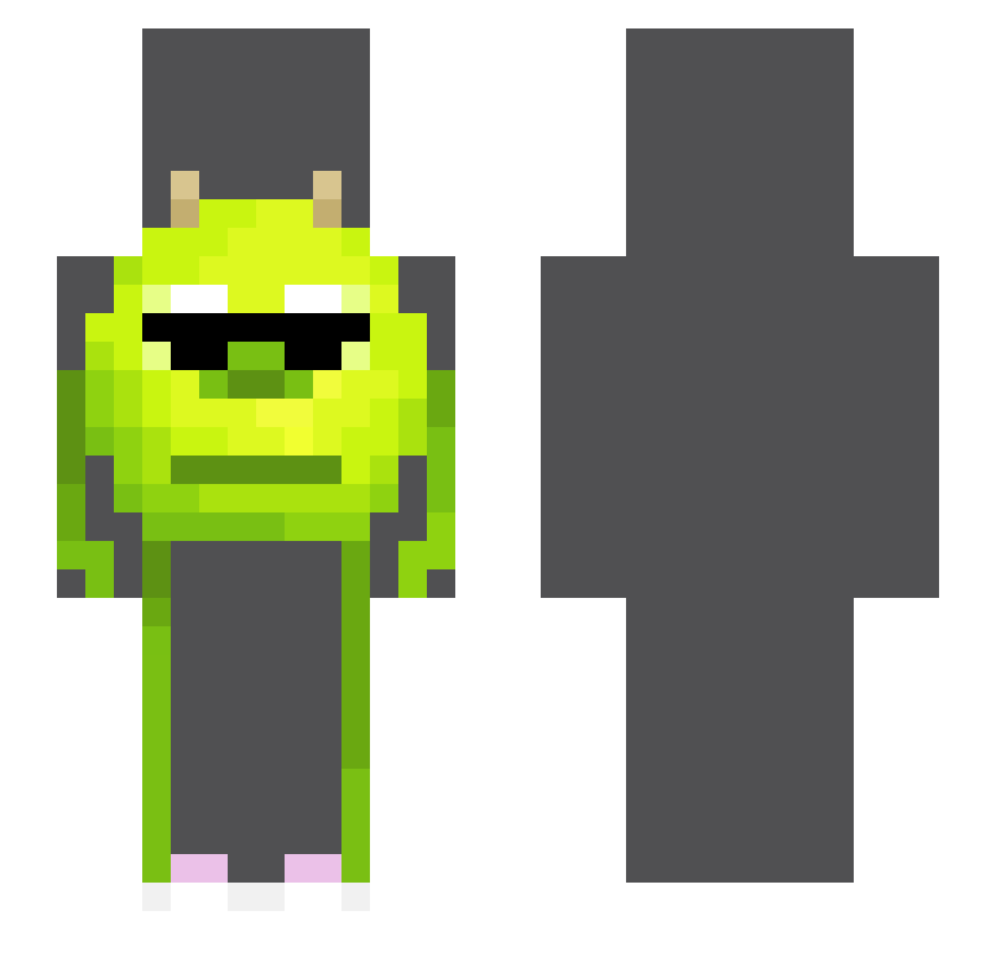 Mr_Trus Minecraft skin, front and back view