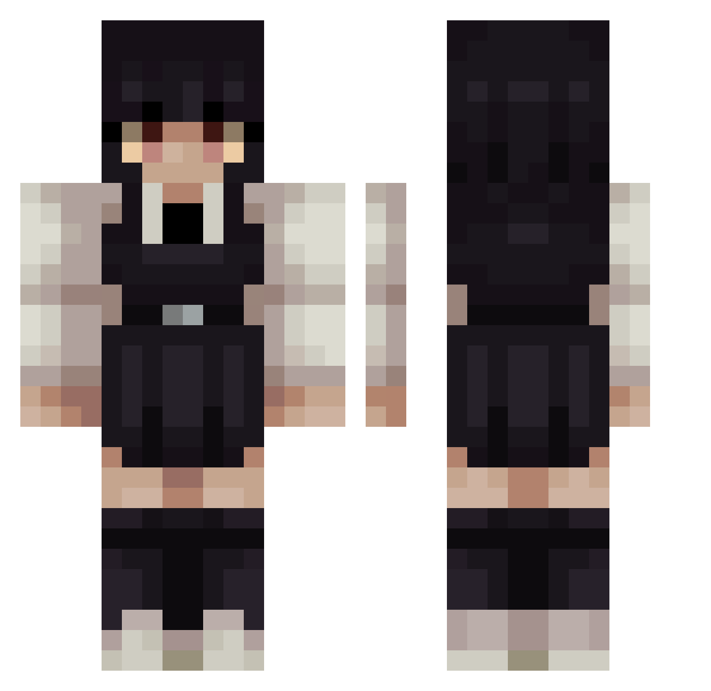 haribo_goldbear Minecraft skin, front and back view