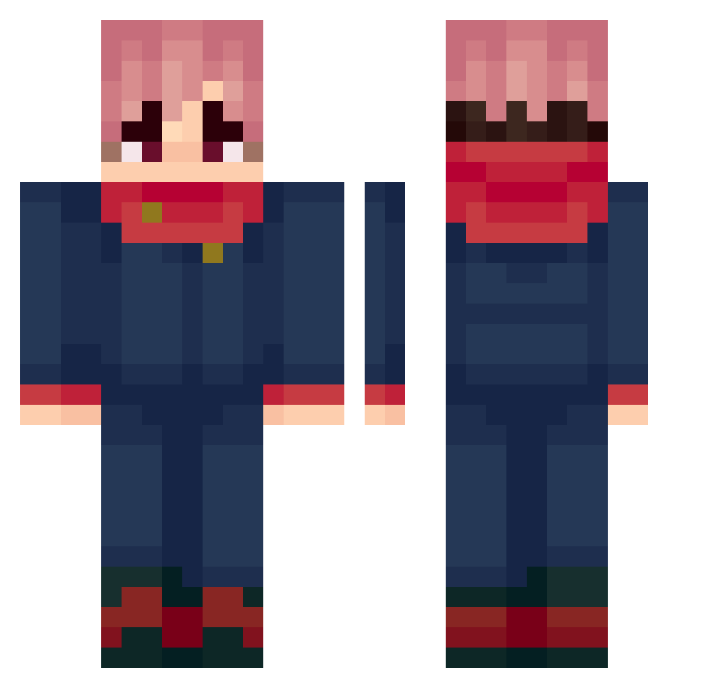 MrFeynman_ Minecraft skin, front and back view
