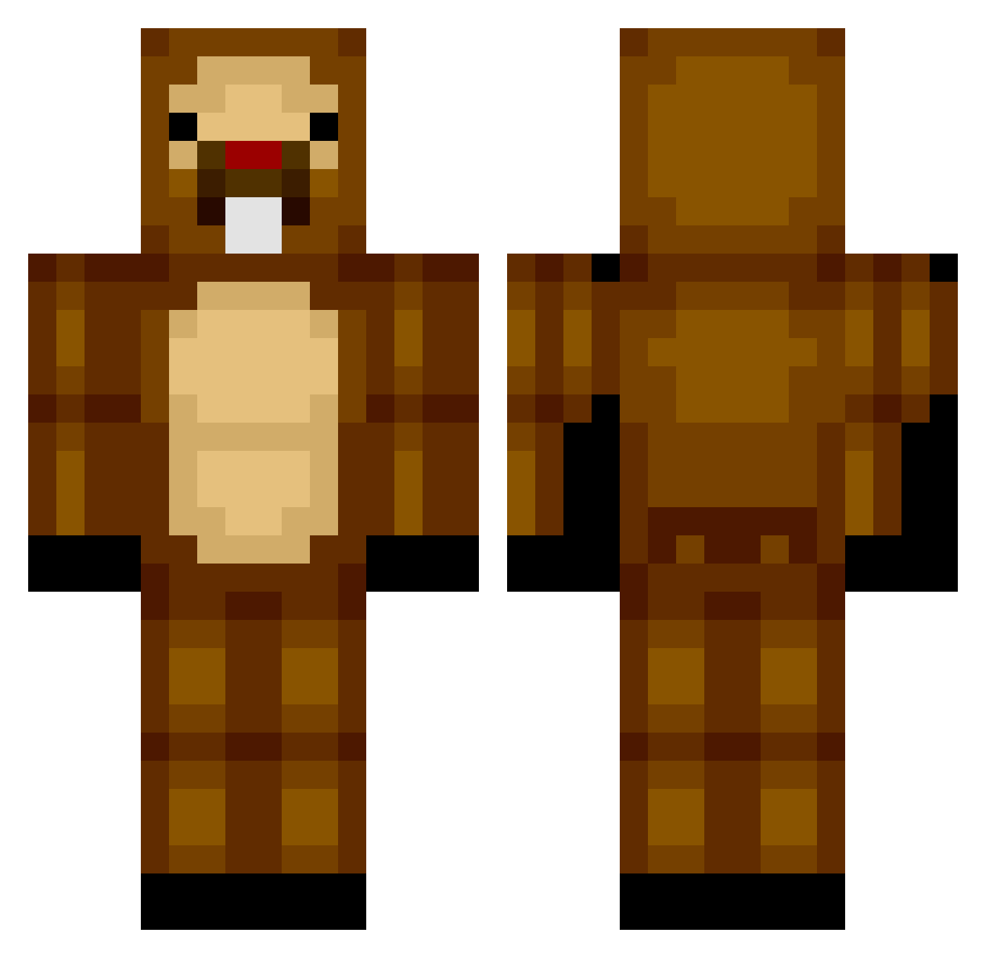 SomeJrSalad Minecraft skin, front and back view