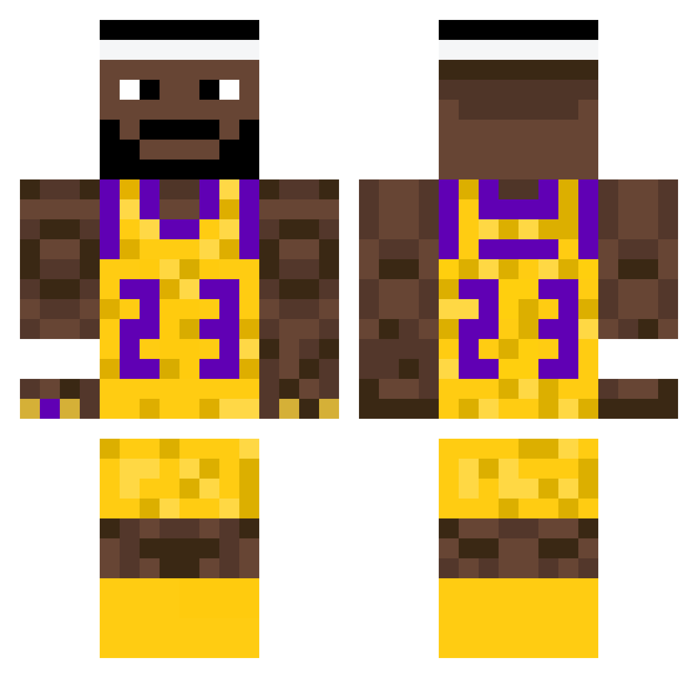 mr_nistikos Minecraft skin, front and back view