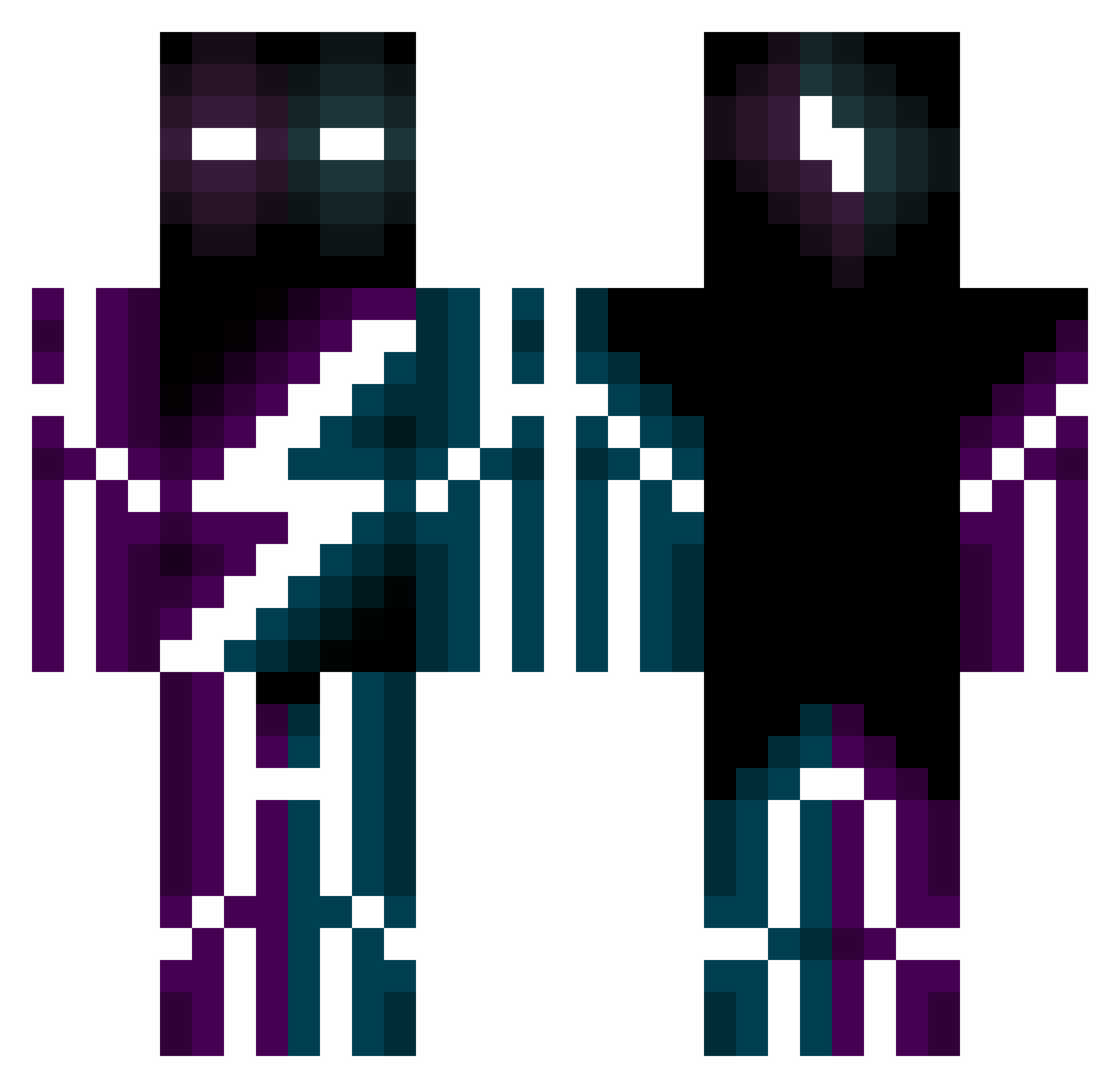 TheMikeBloomberg Minecraft skin, front and back view
