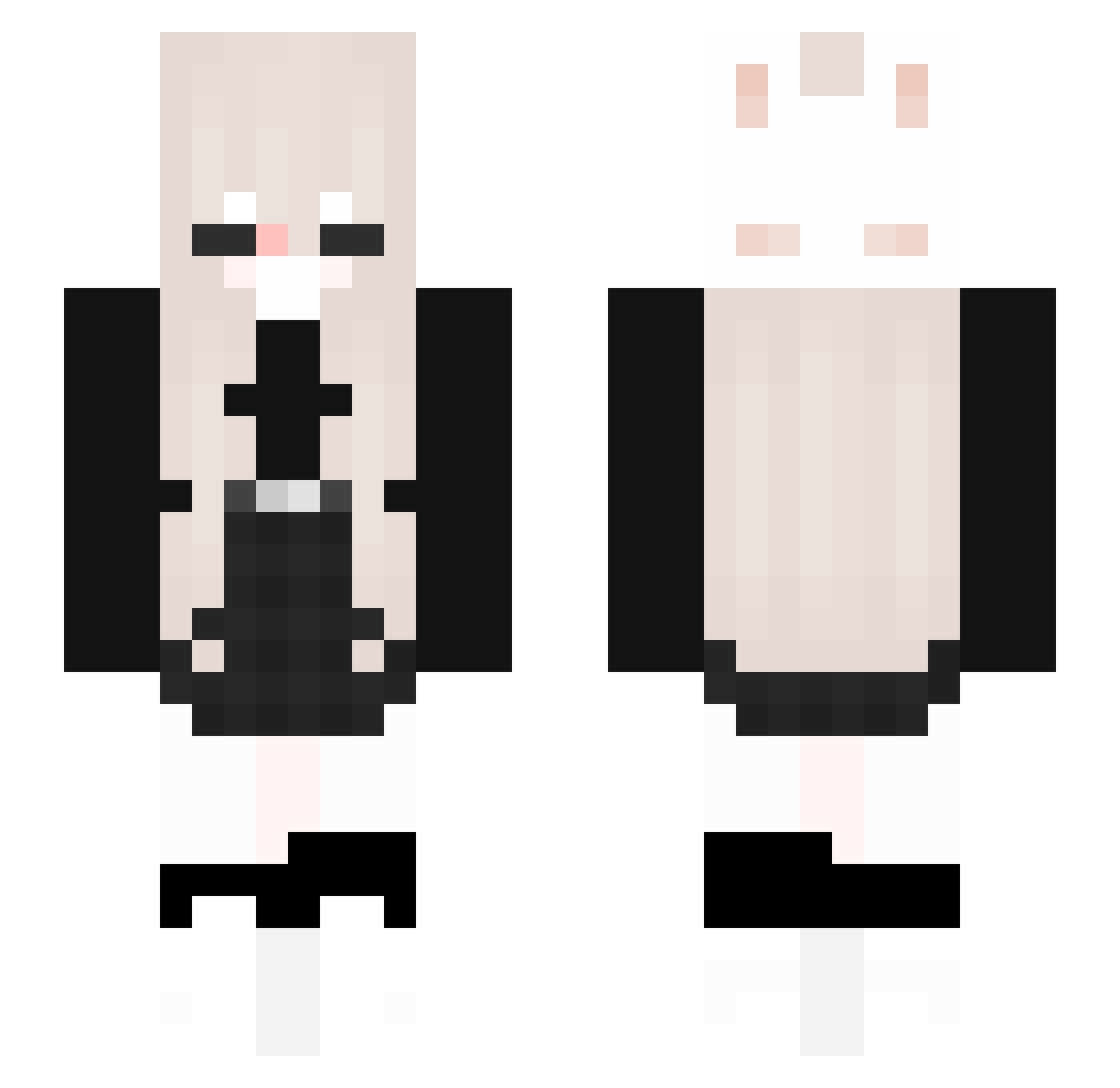 wowowmiley Minecraft skin, front and back view