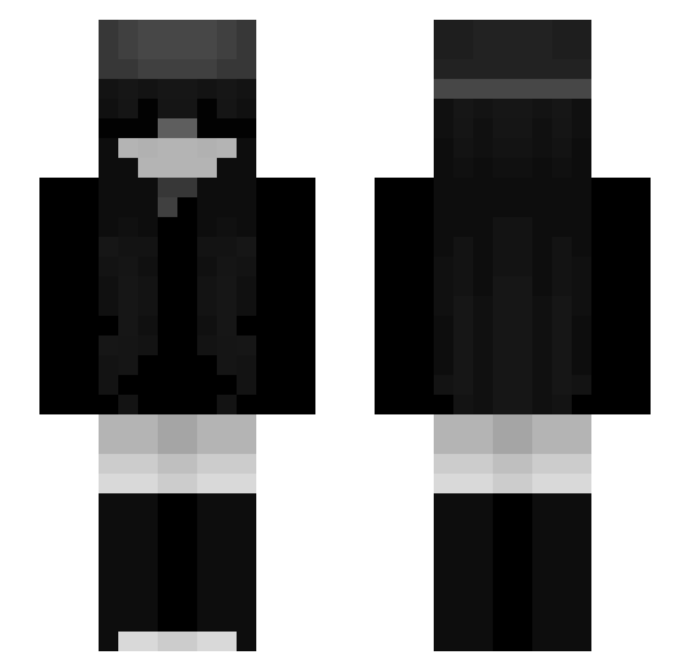 l_qq Minecraft skin, front and back view