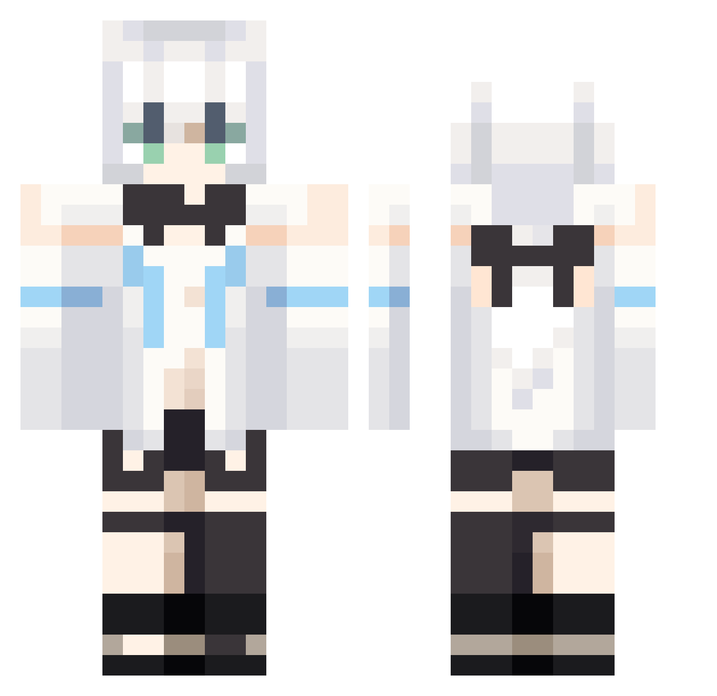domandjerry Minecraft skin, front and back view