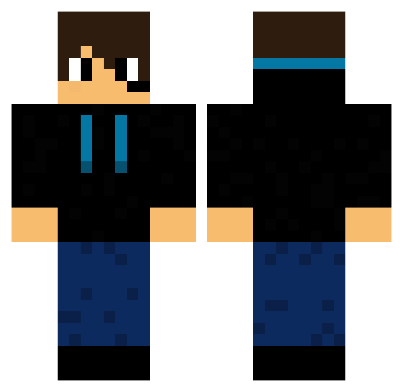 rp1048 Minecraft skin, front and back view
