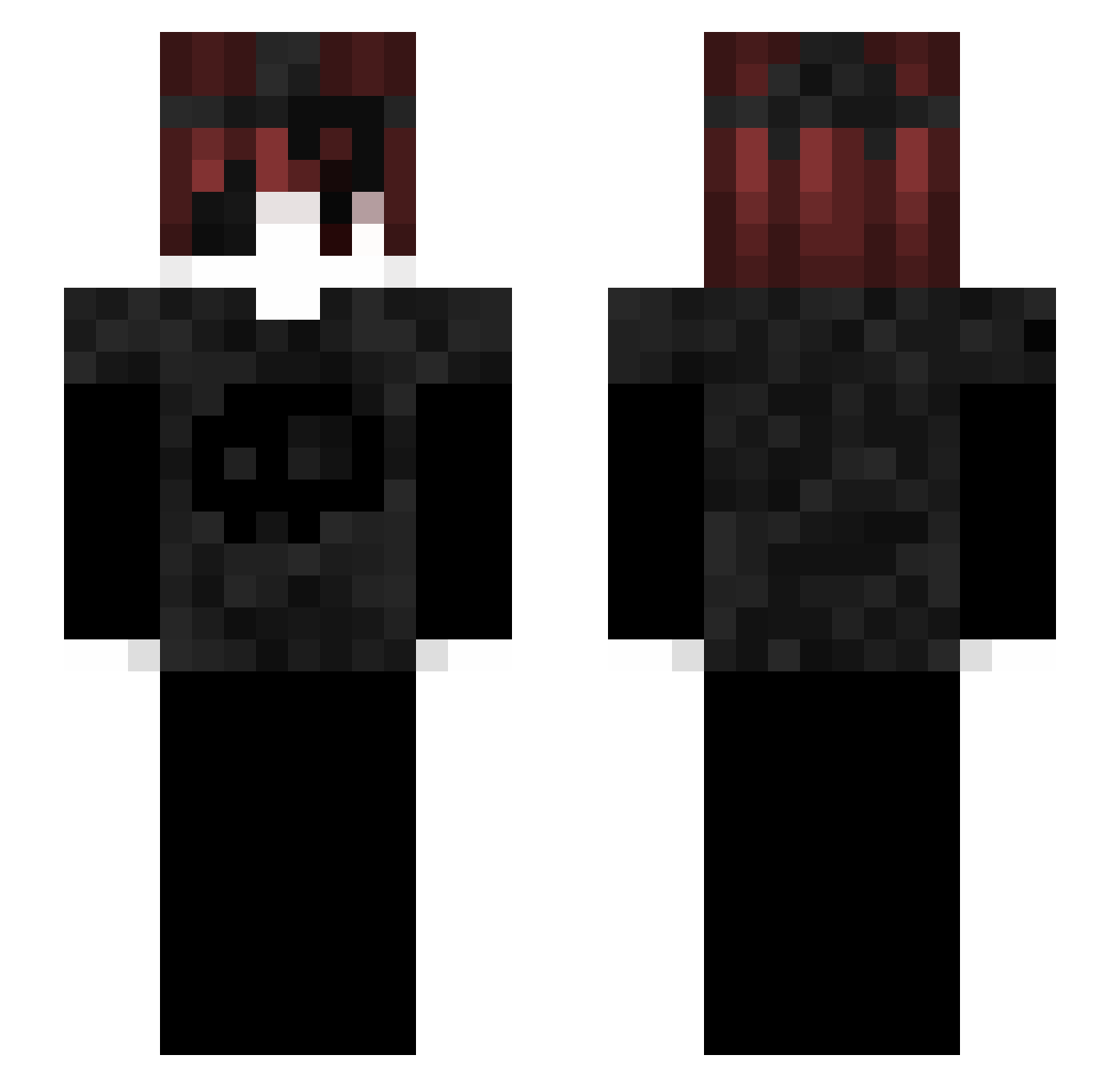 g8lv Minecraft skin, front and back view