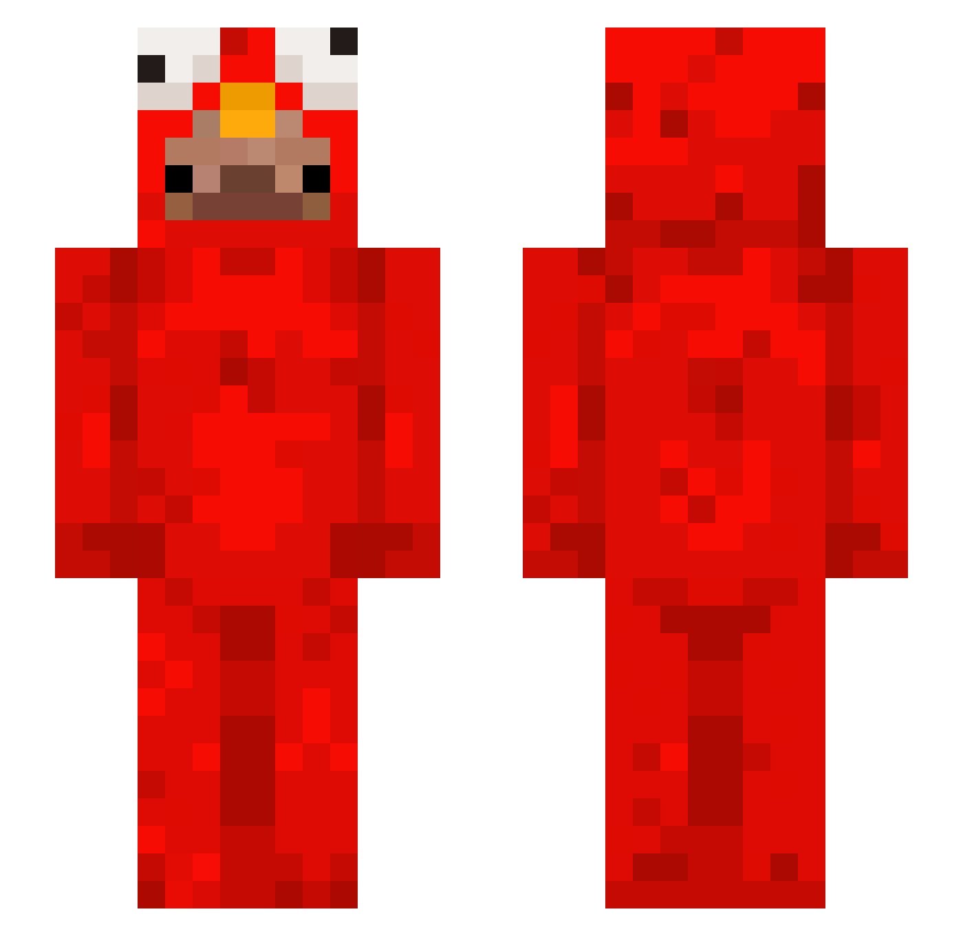 PengyPengo Minecraft skin, front and back view