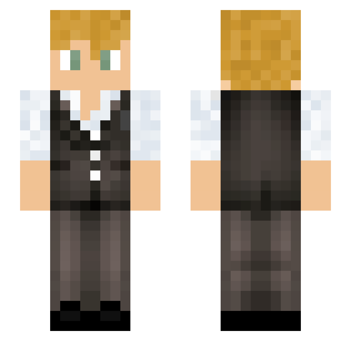 xcxcthegoat Minecraft skin, front and back view
