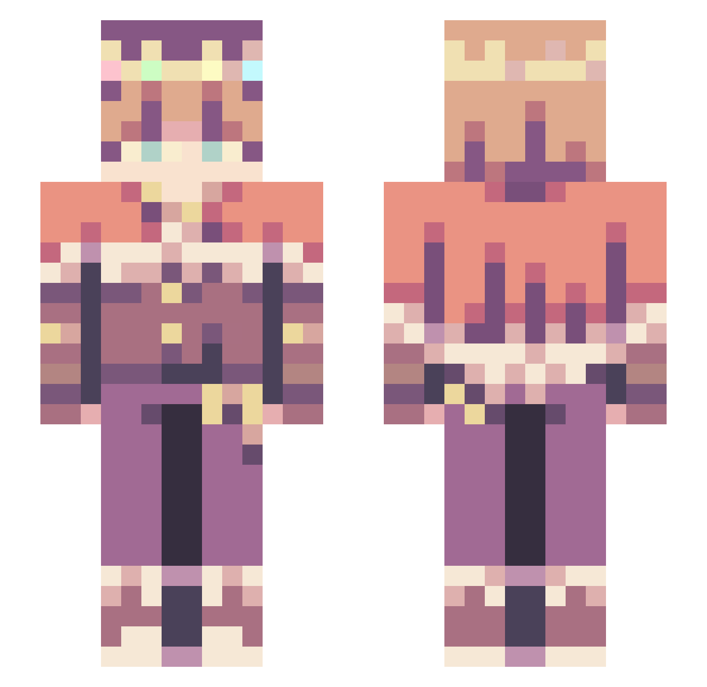 Matthewdog19 Minecraft skin, front and back view