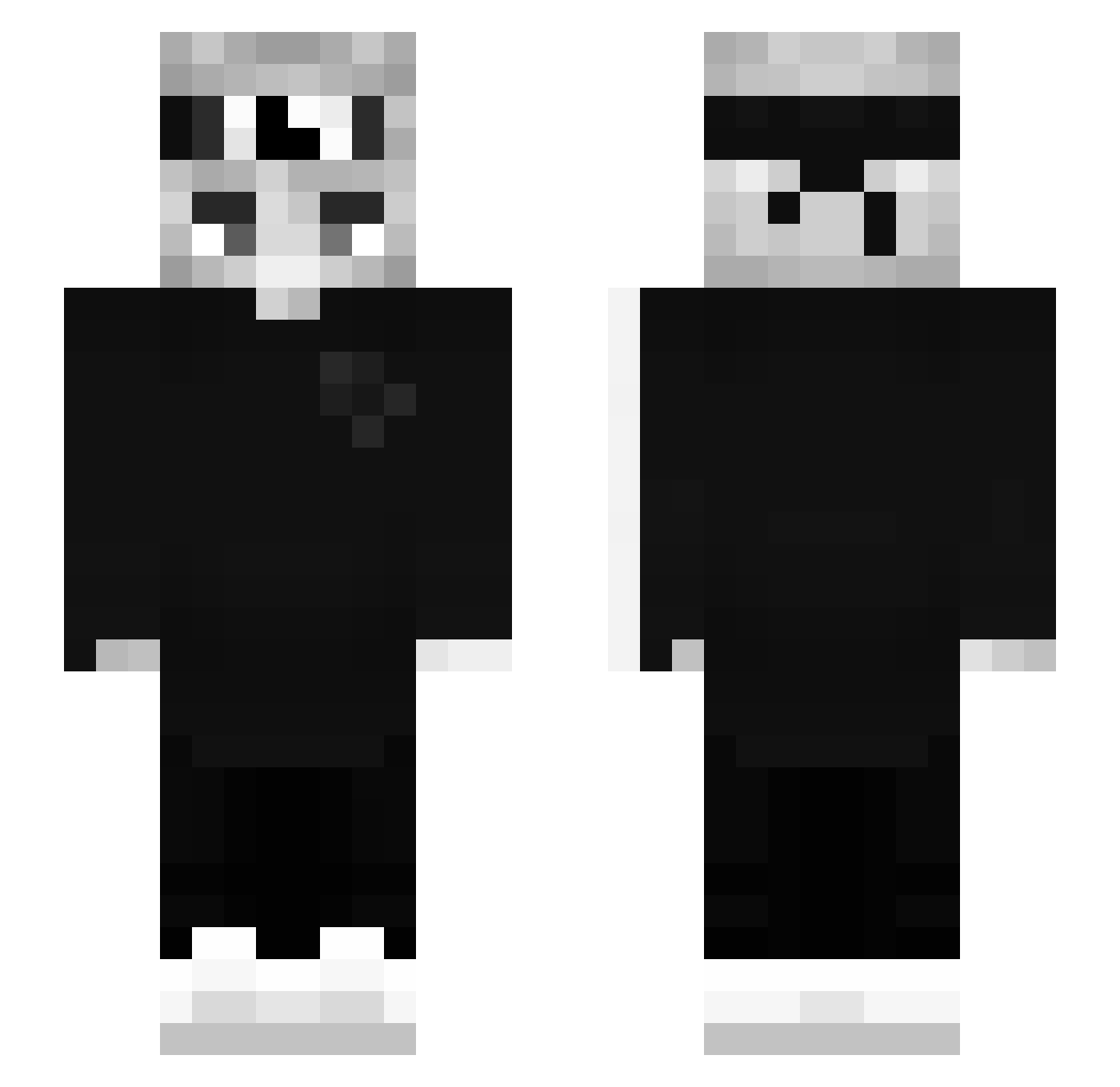 cdbdwpdikild Minecraft skin, front and back view