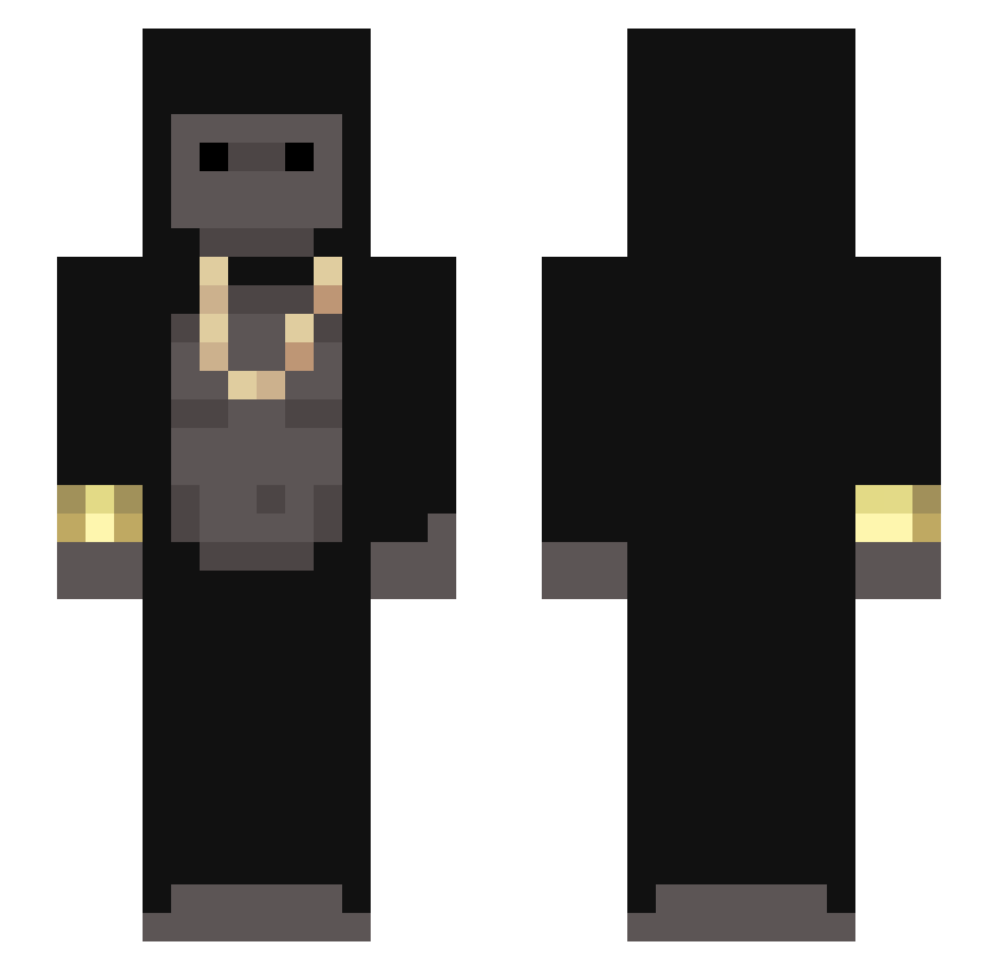 JAY_th Minecraft skin, front and back view