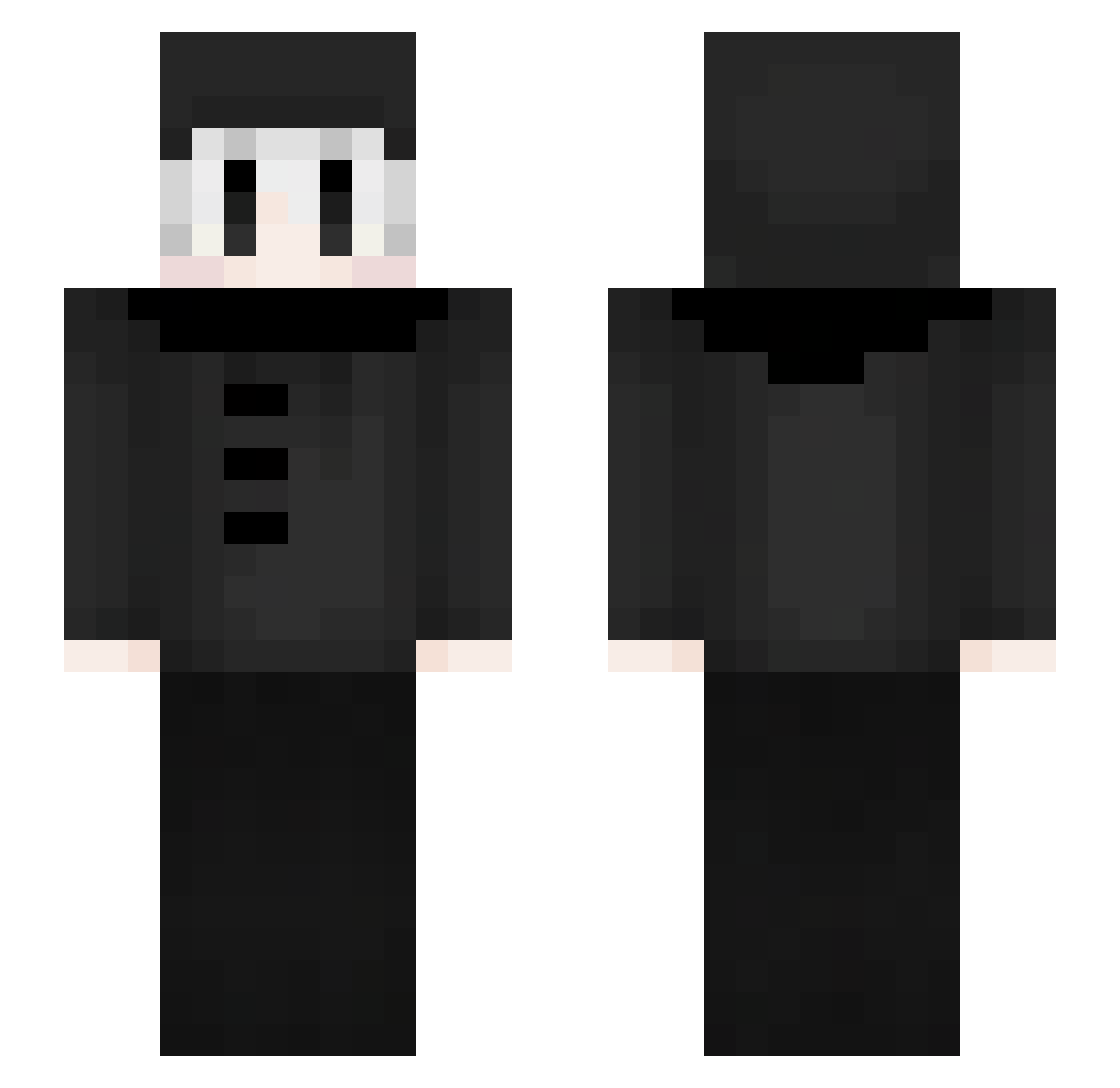 oeiu Minecraft skin, front and back view