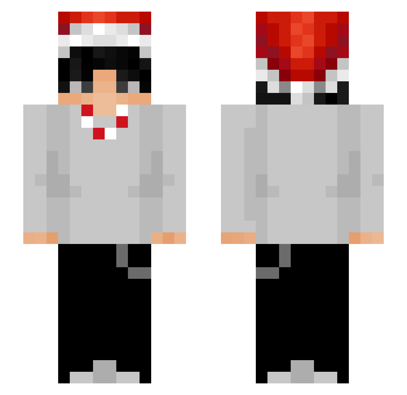 lifesans Minecraft skin, front and back view