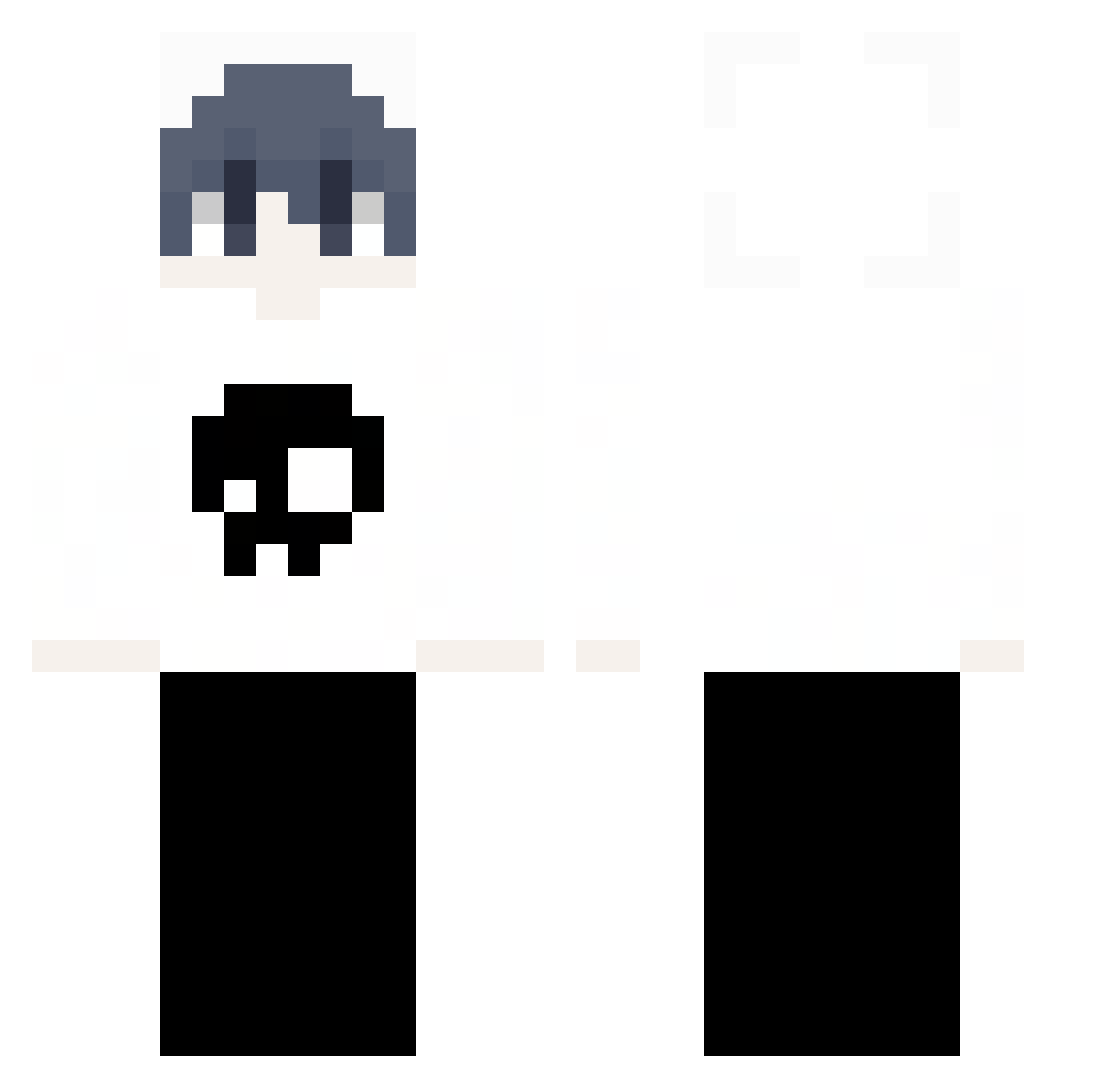 Zeronely Minecraft skin, front and back view