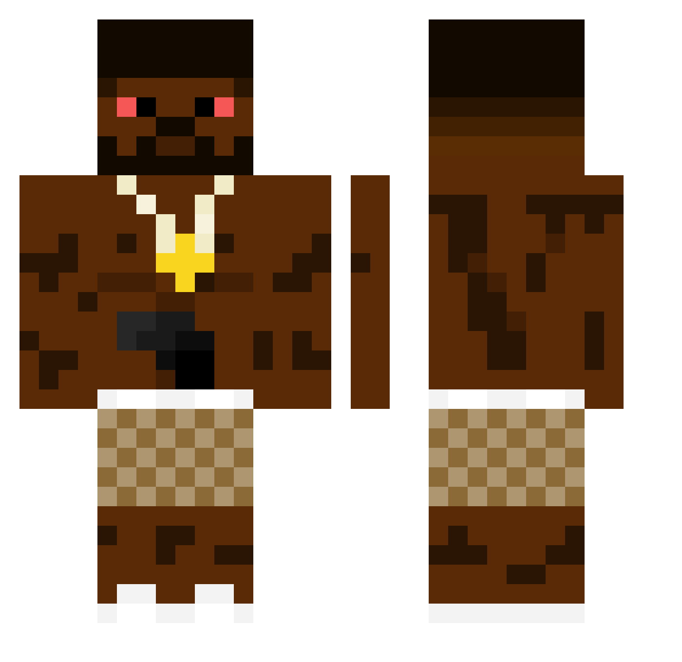 MrTomMC Minecraft skin, front and back view