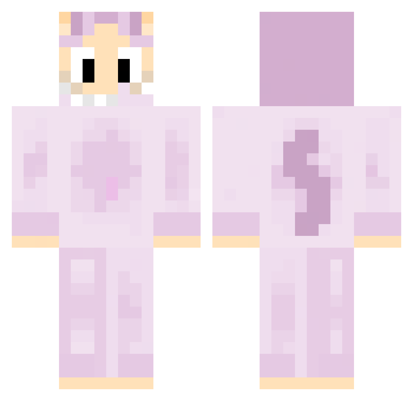 Byeron Minecraft skin, front and back view