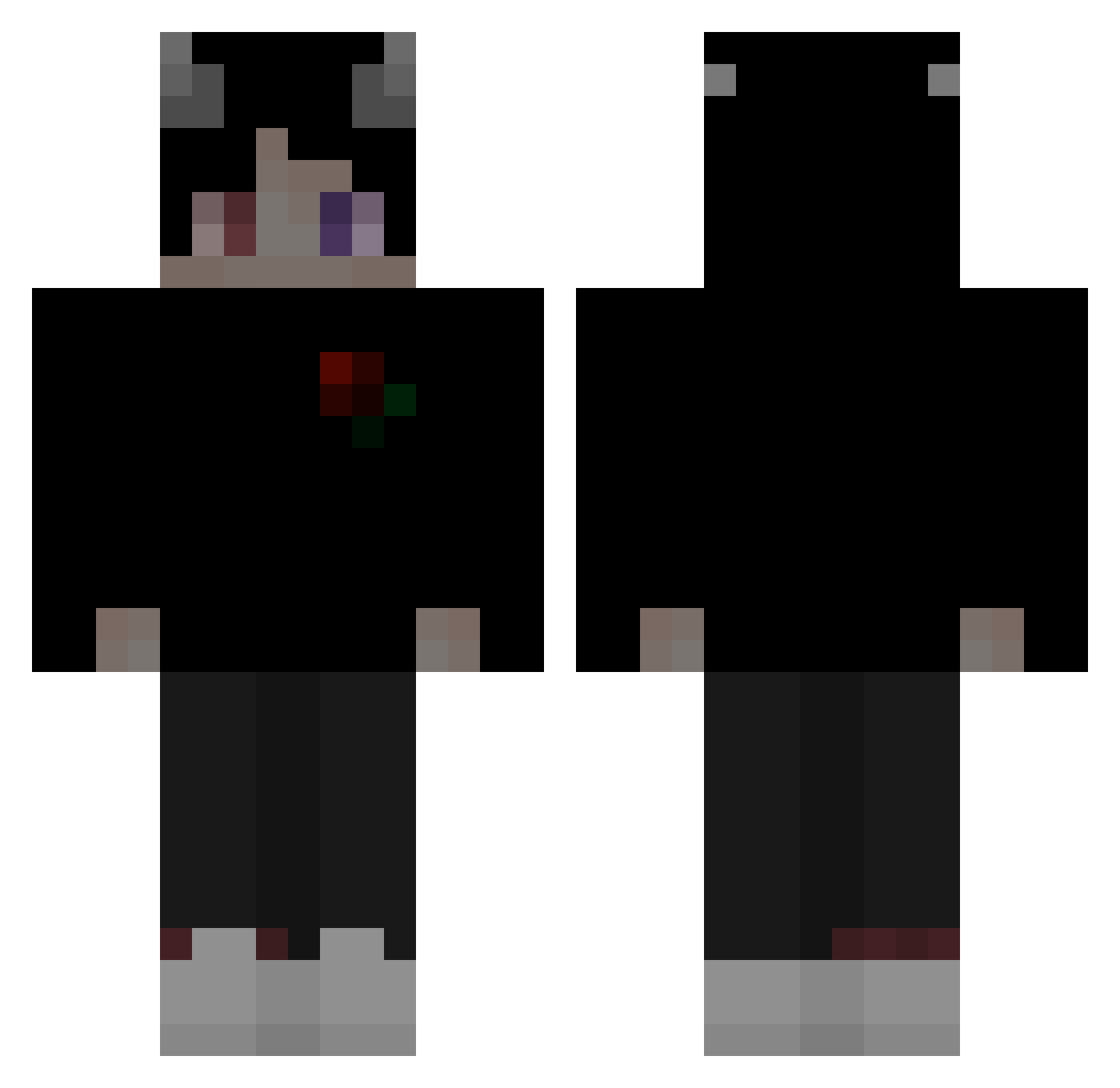RussiaIgris Minecraft skin, front and back view
