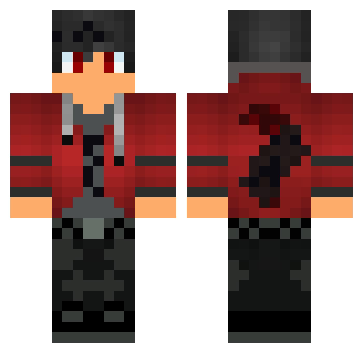 tommeeeeeeeeeee Minecraft skin, front and back view