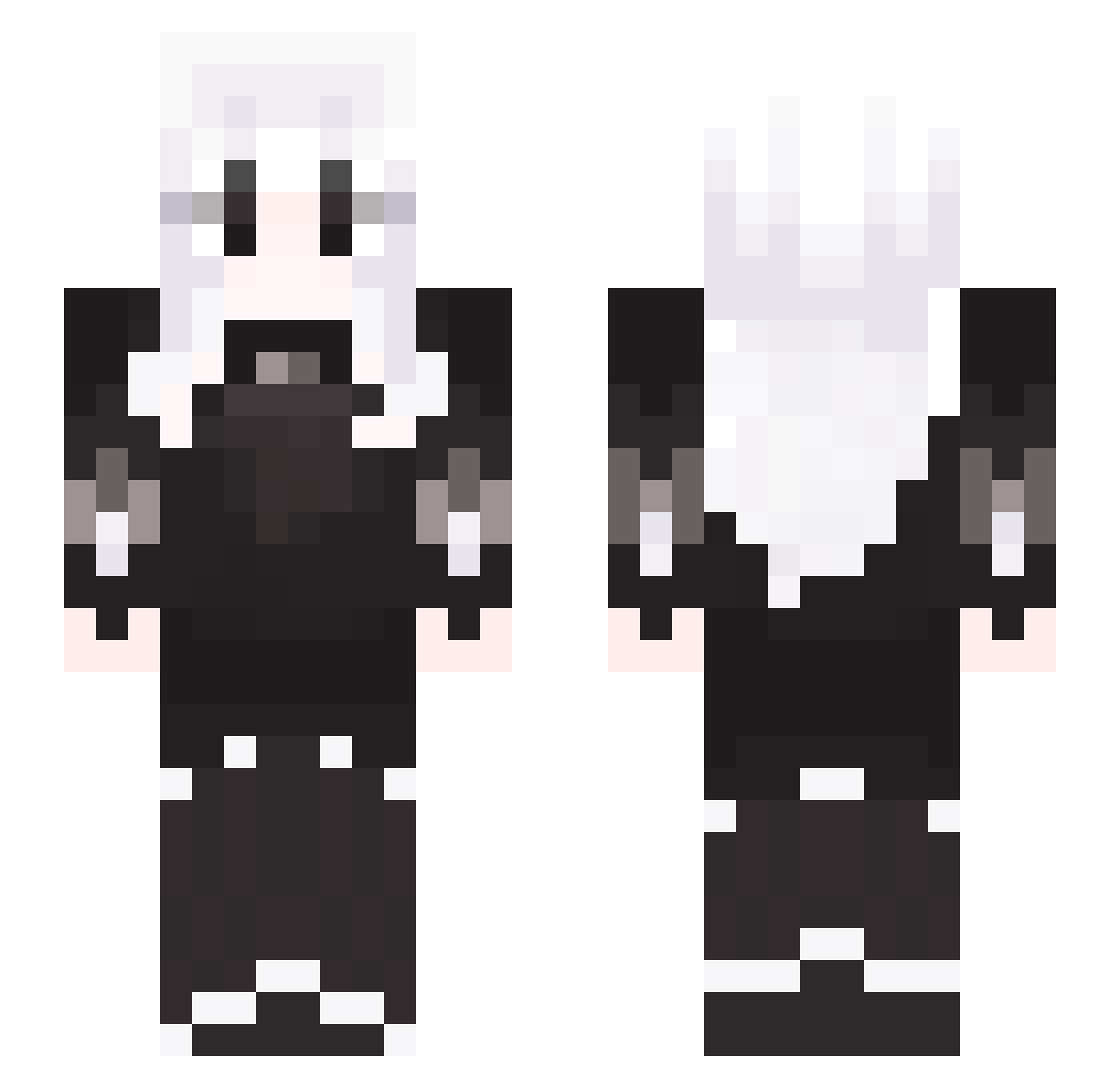 Tanjirou_kun Minecraft skin, front and back view