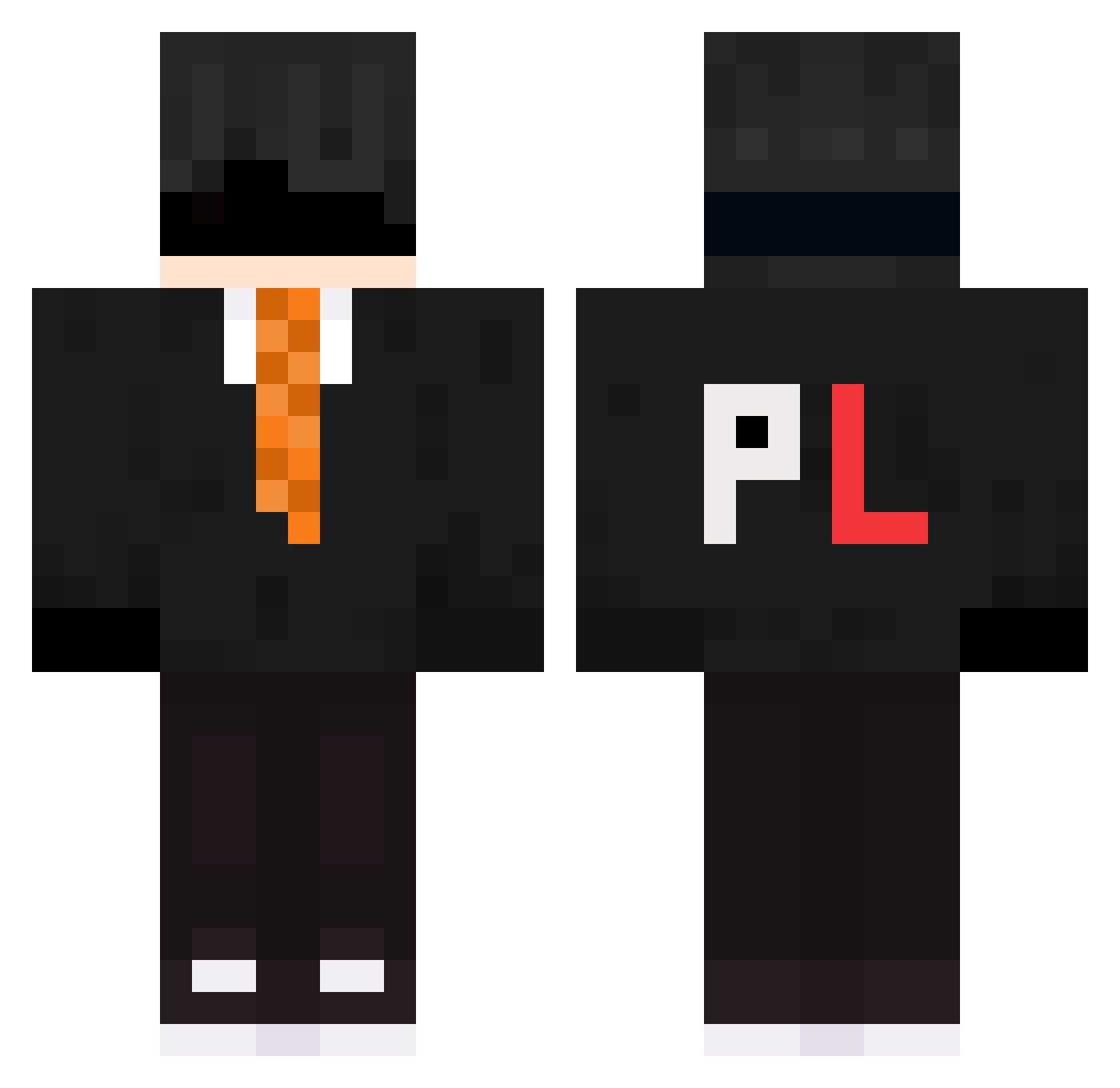 trolfejsx Minecraft skin, front and back view