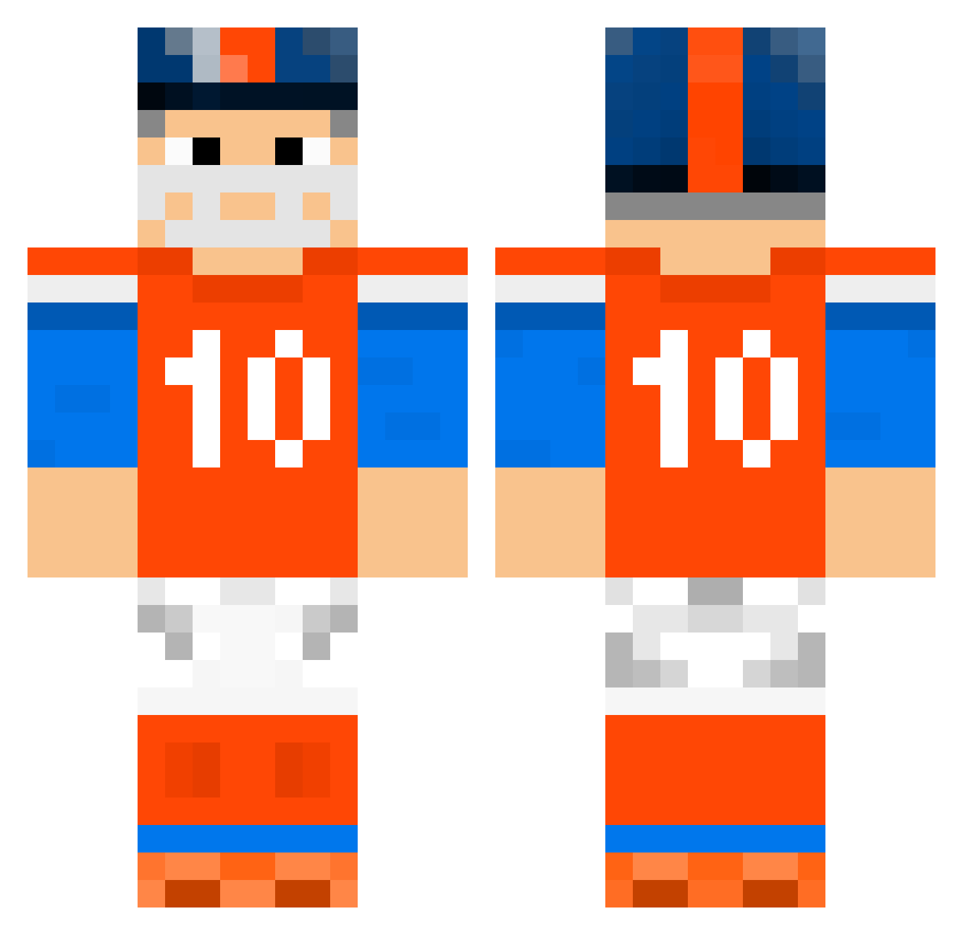 Reversekills963 Minecraft skin, front and back view