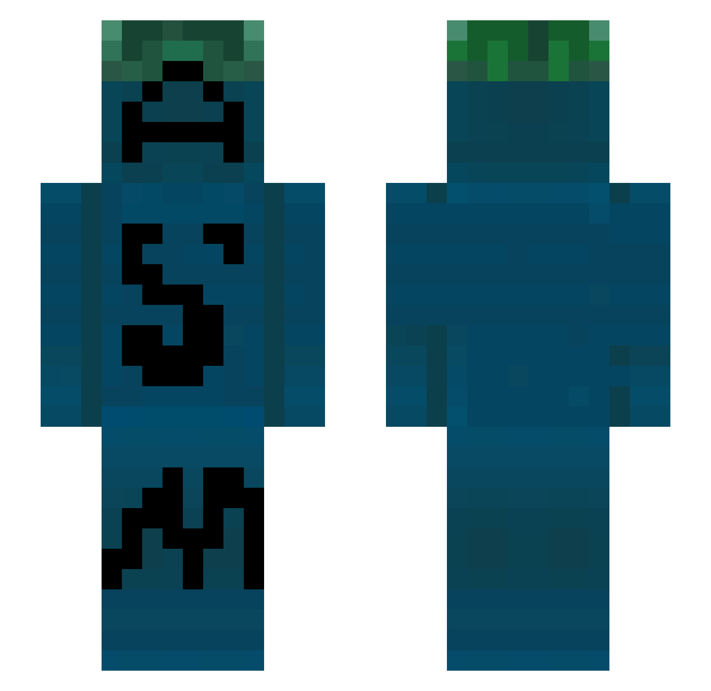 awsomm Minecraft skin, front and back view