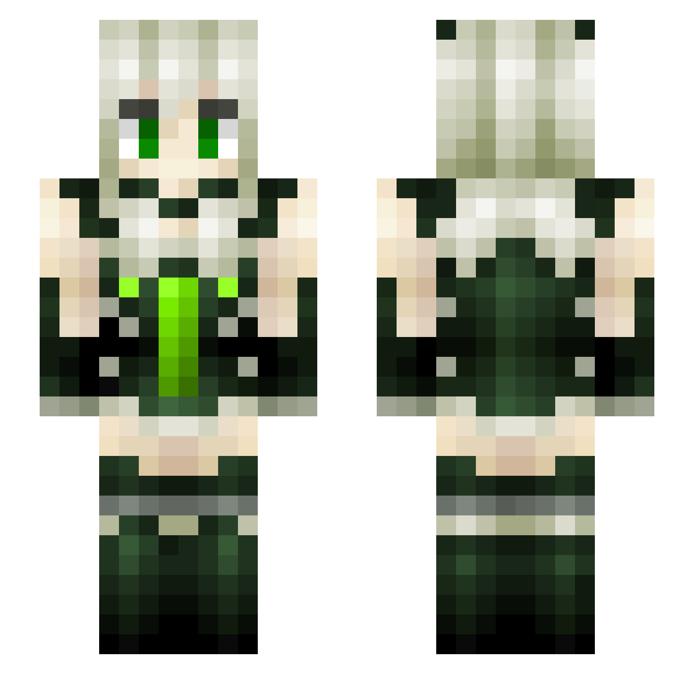 MA_CA_BA_CA Minecraft skin, front and back view