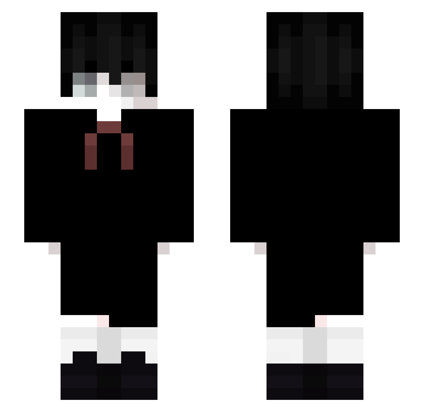 rosheGANGMEMBER Minecraft skin, front and back view