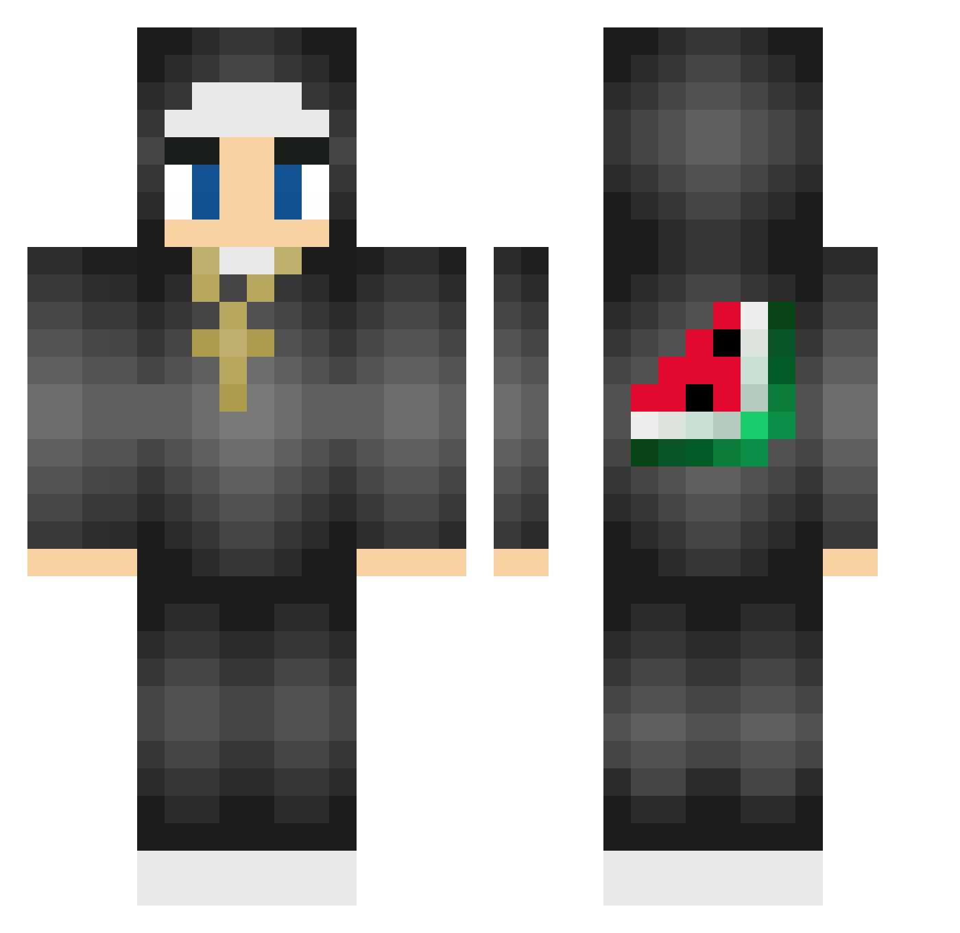 anguria18 Minecraft skin, front and back view