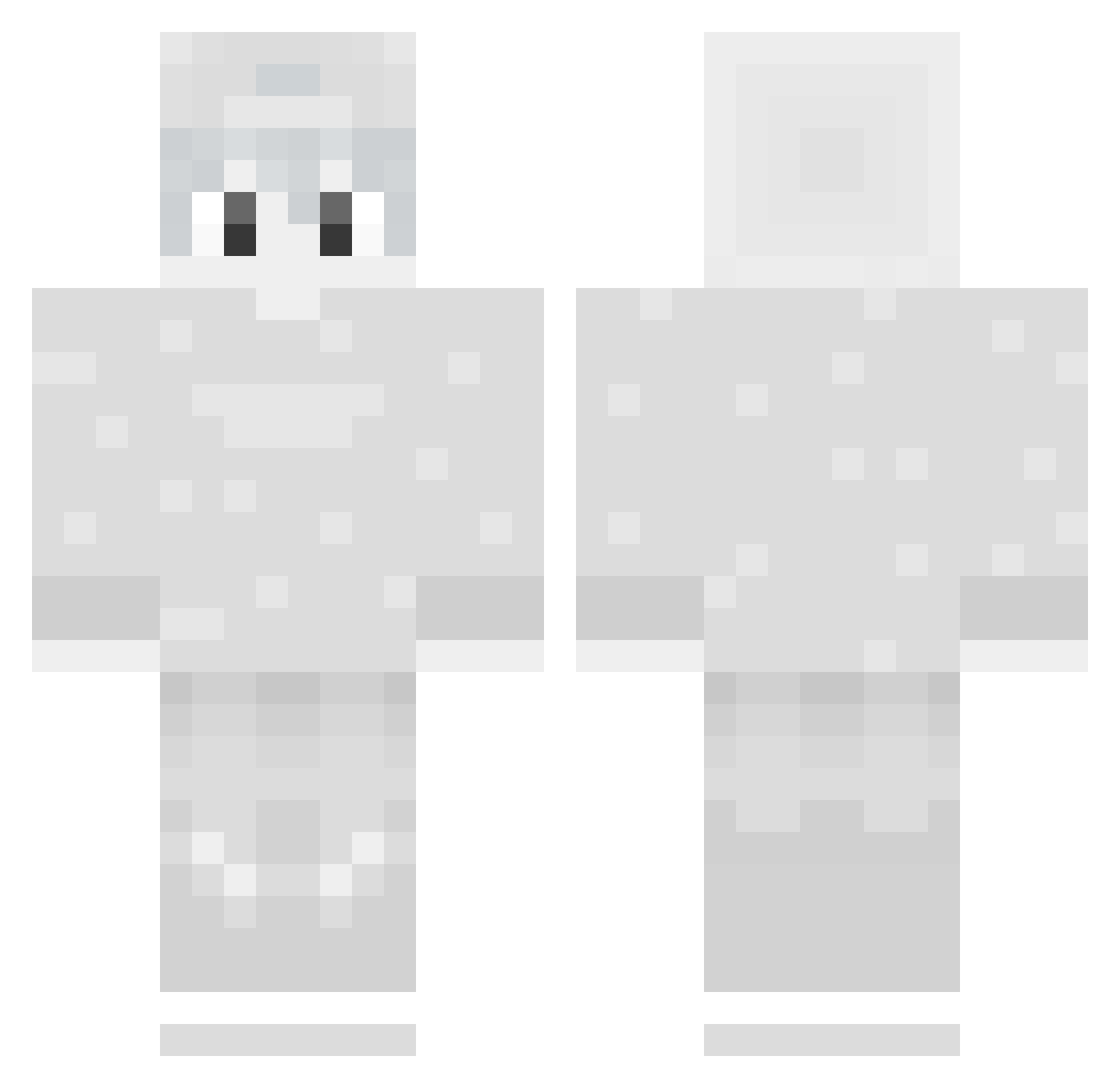 yaya717 Minecraft skin, front and back view