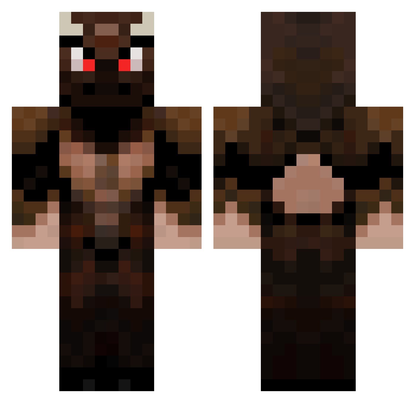Shanie Minecraft skin, front and back view