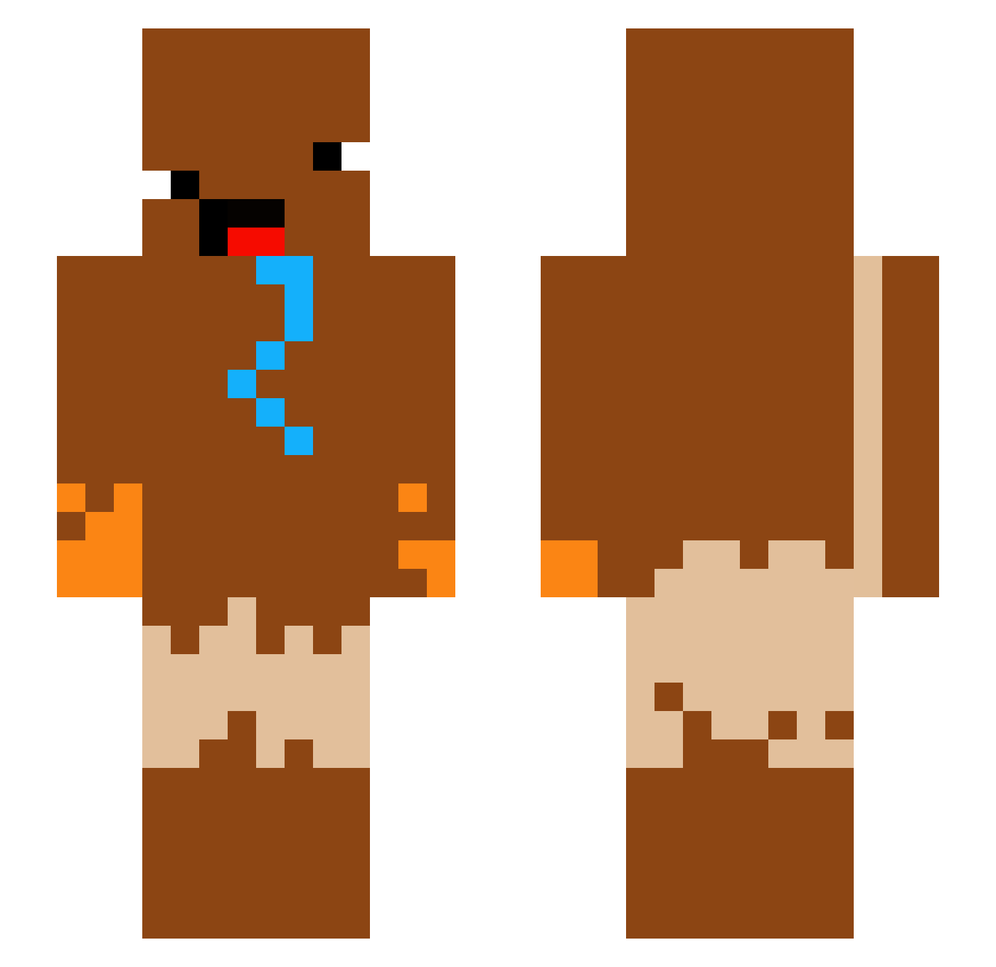 Lundtoft1771 Minecraft skin, front and back view
