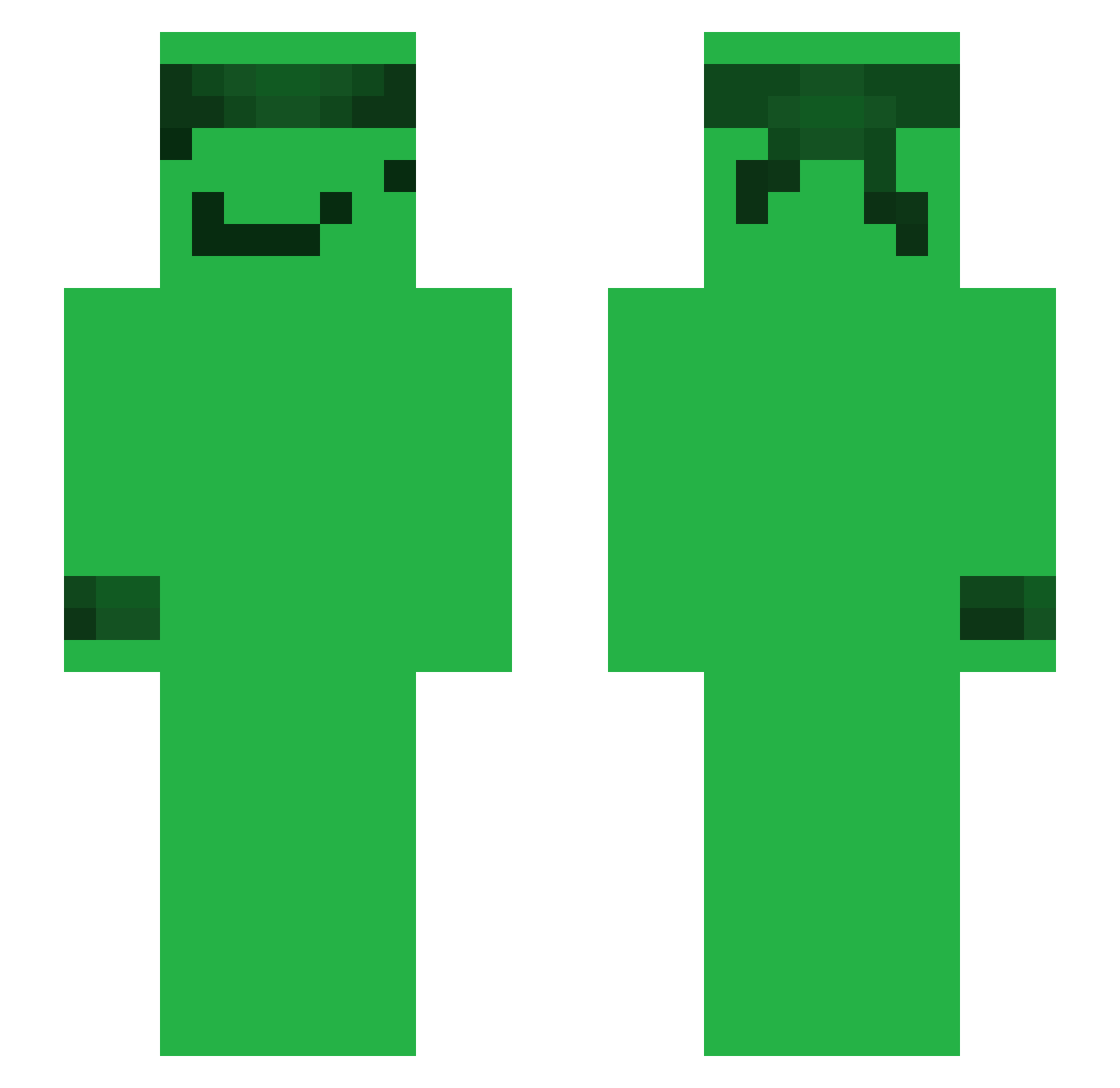 SOKON_ Minecraft skin, front and back view
