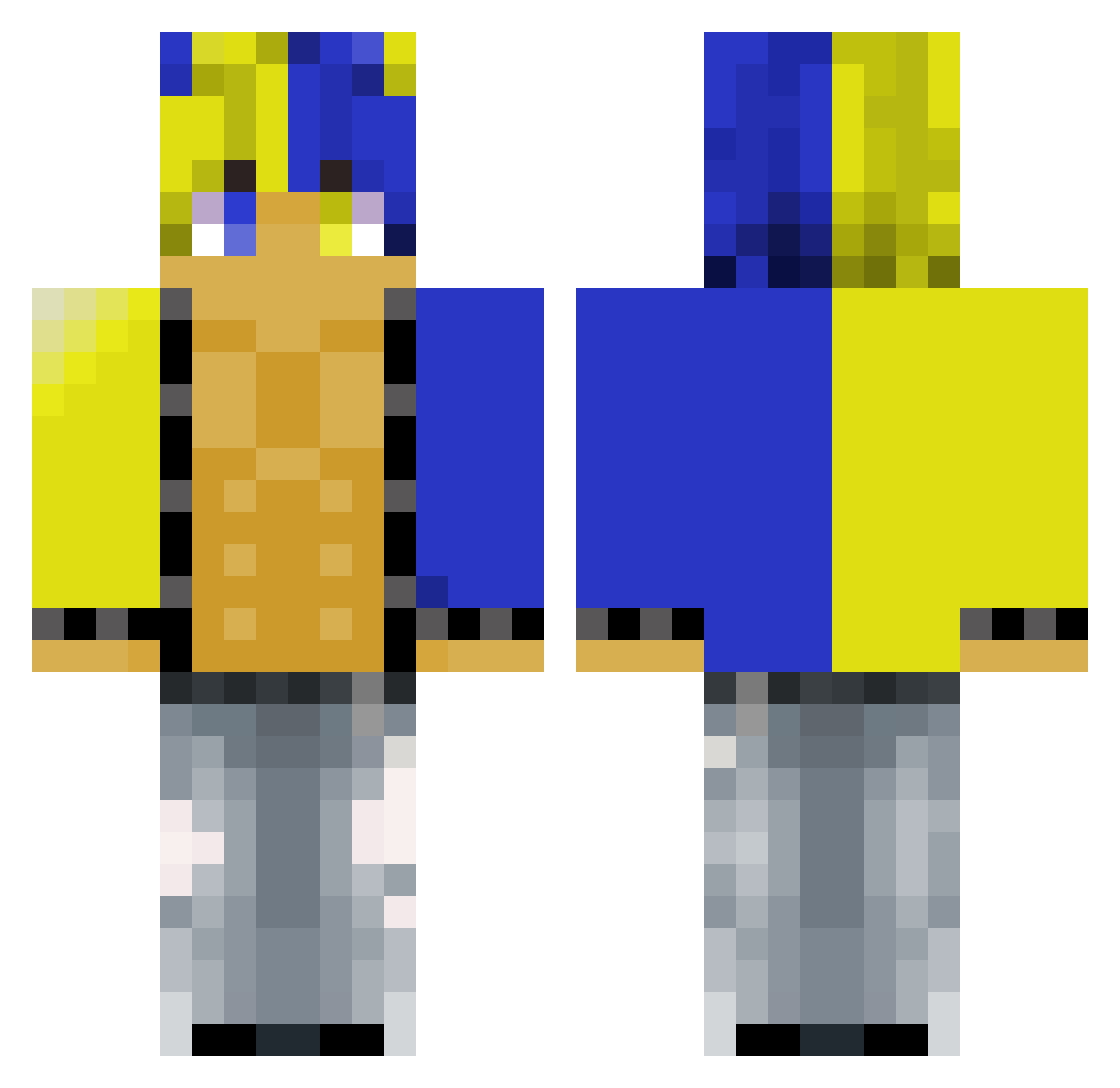 Bryson_Falls Minecraft skin, front and back view