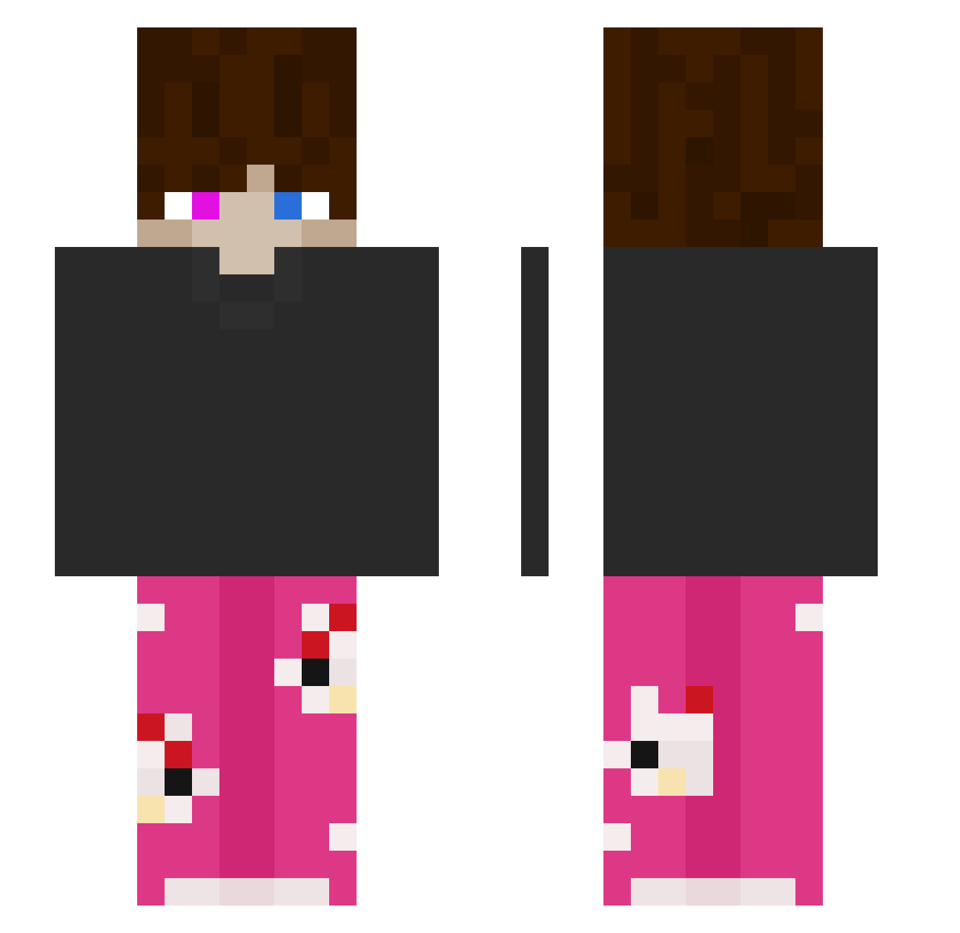 _Silly_Szymi_ Minecraft skin, front and back view