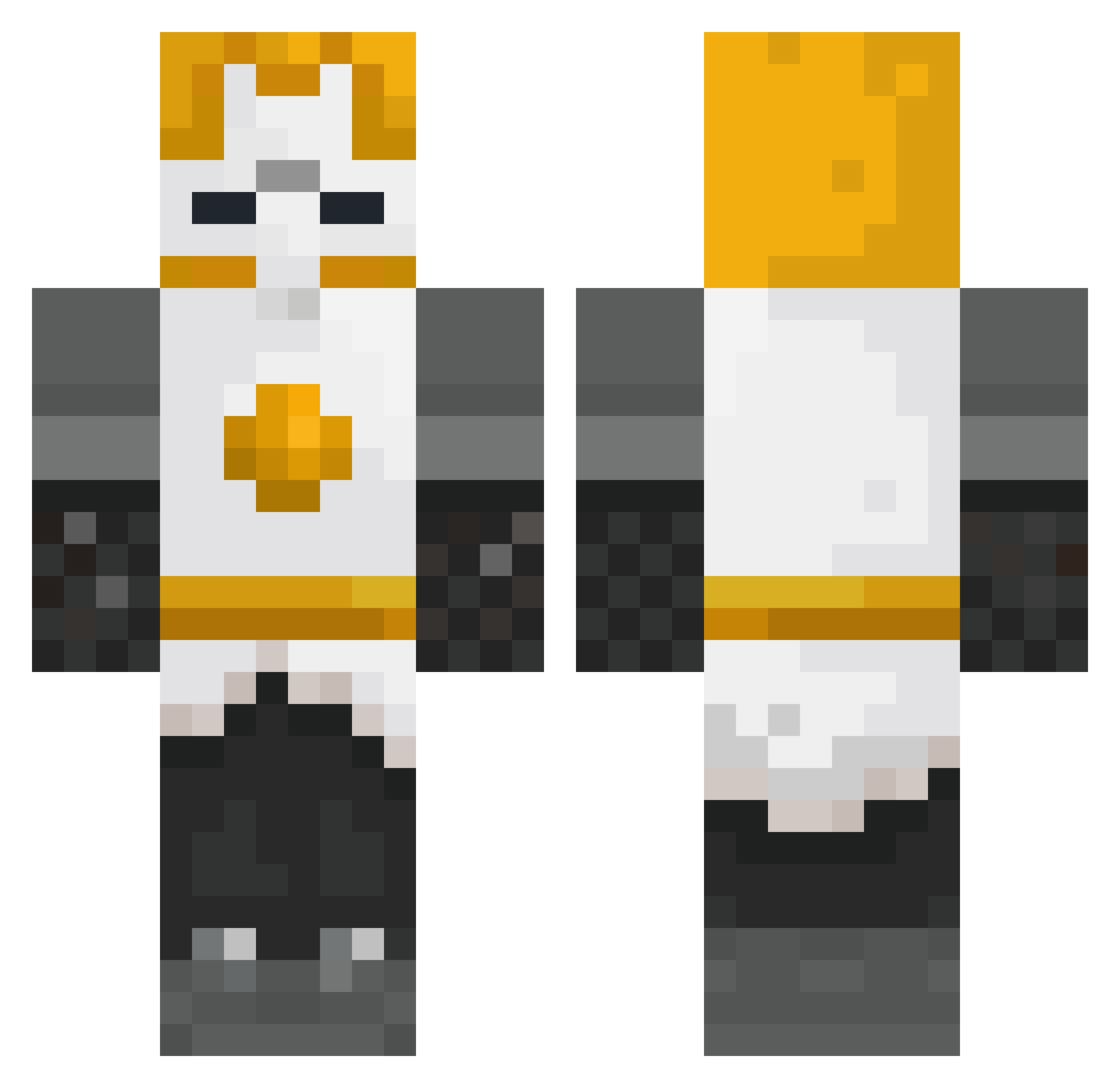MMTR_ Minecraft skin, front and back view