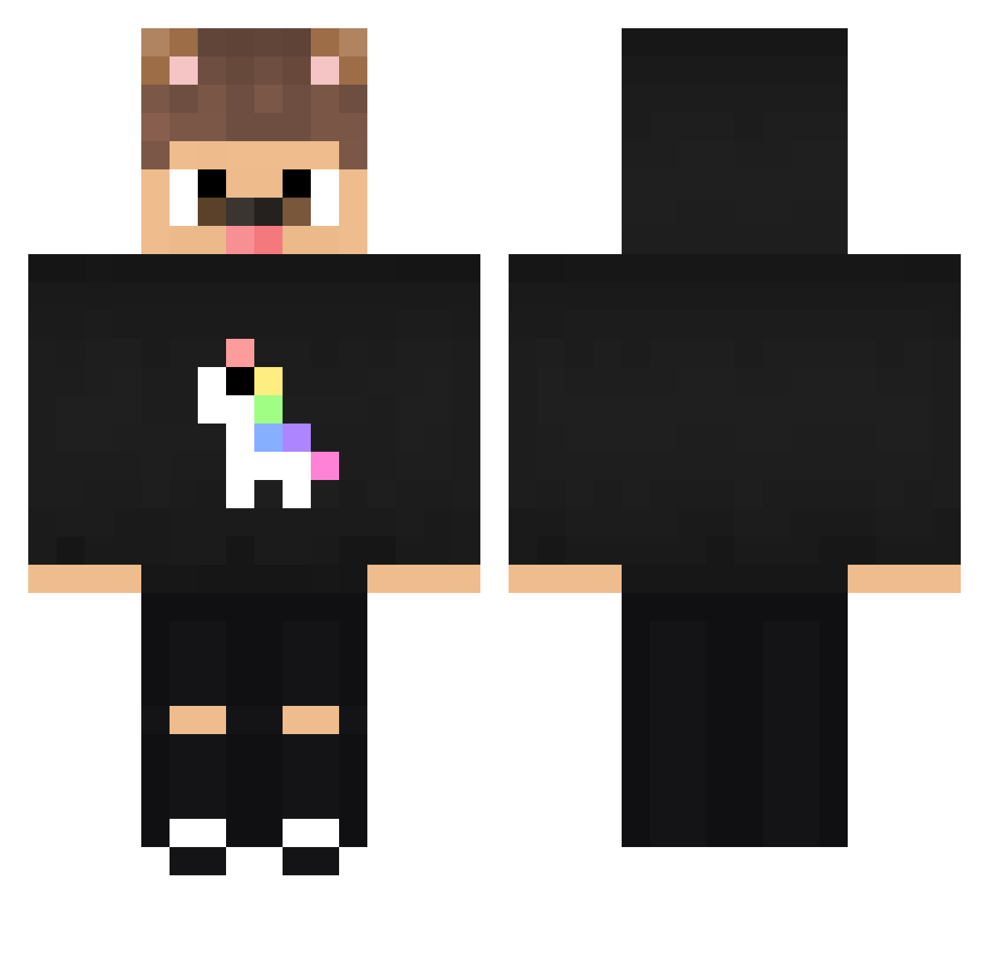 SaNTaNAa__ Minecraft skin, front and back view